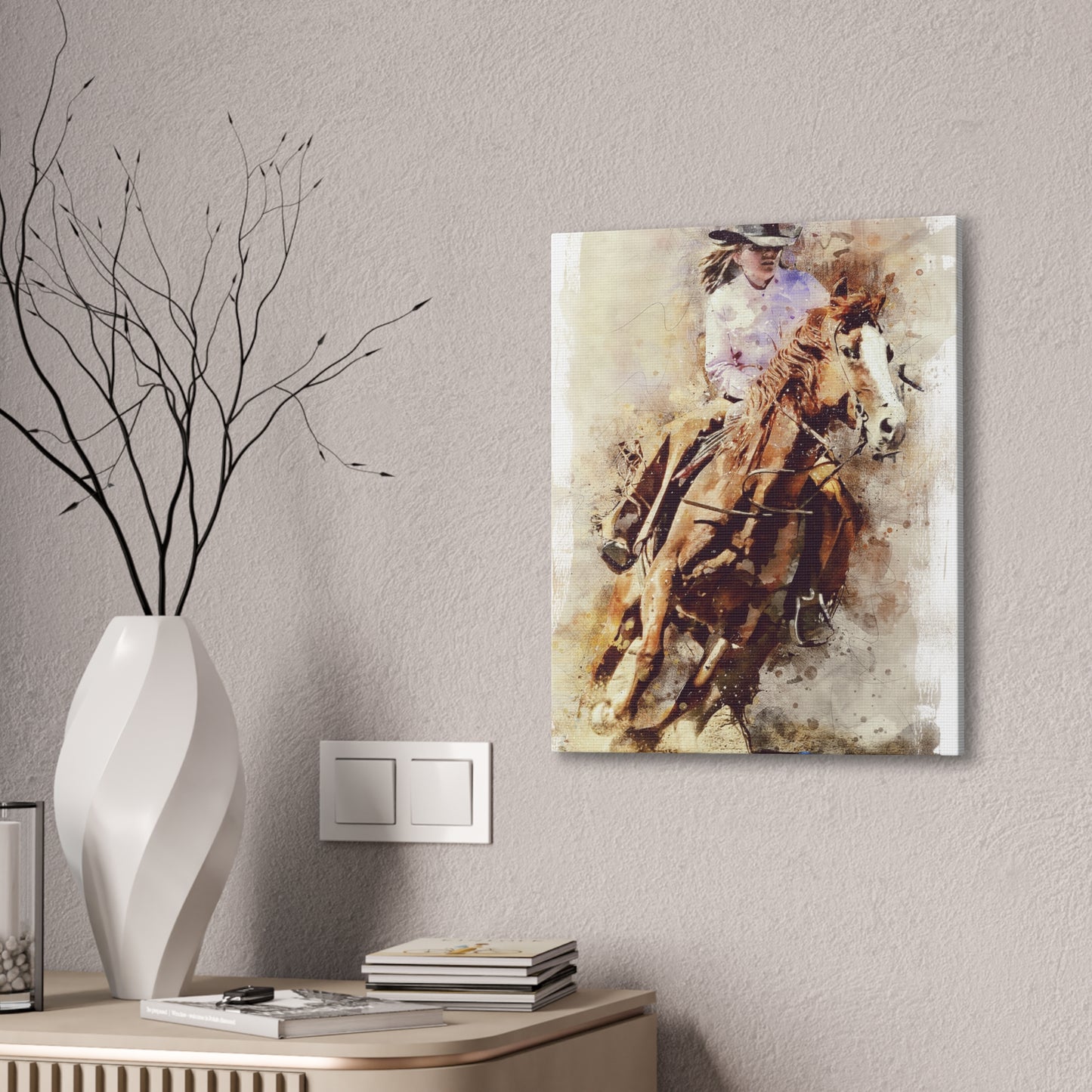 Barrel Racer - Canvas Stretched, 0.75" - Mother's Day