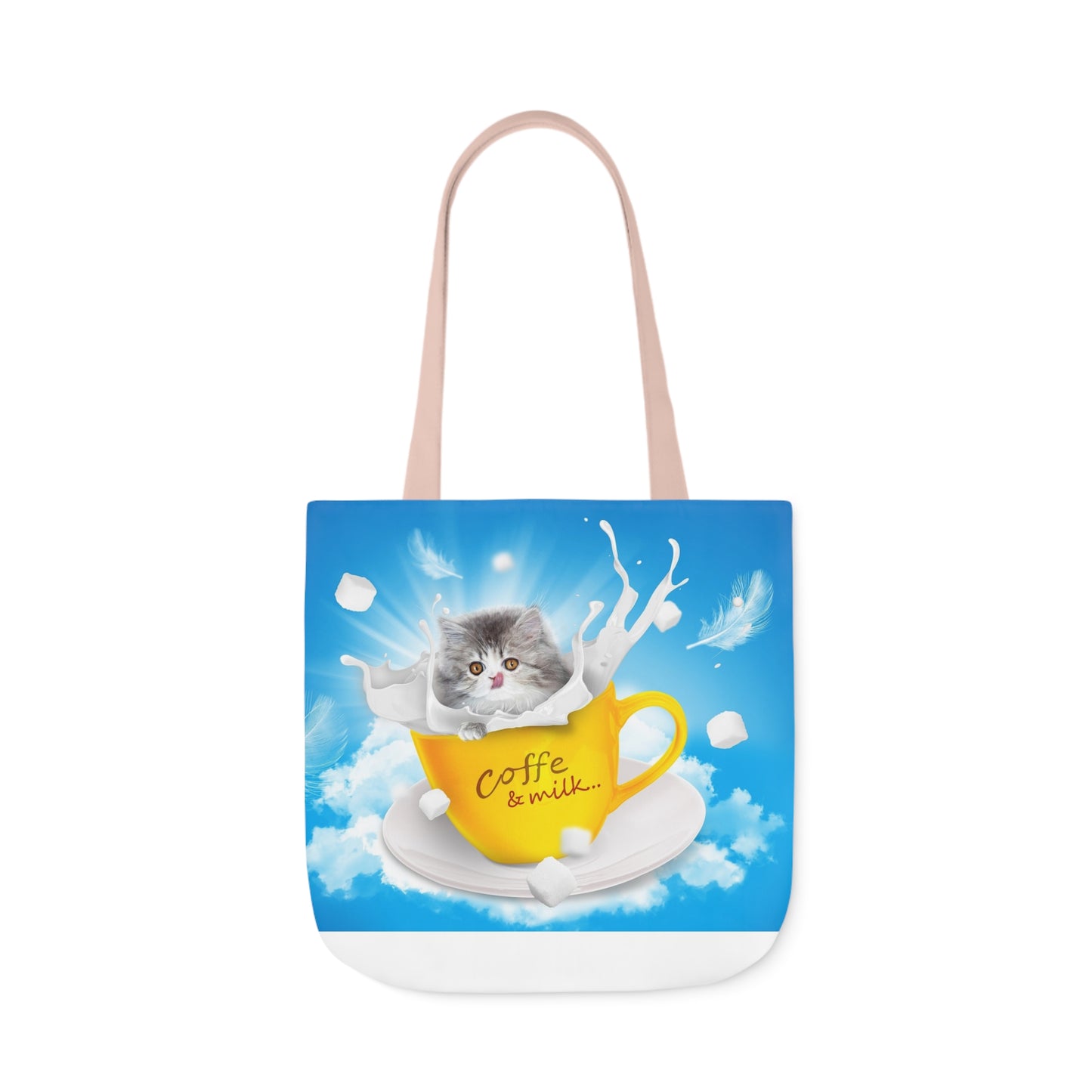 Milk - Canvas Tote Bag, 5-Color Straps