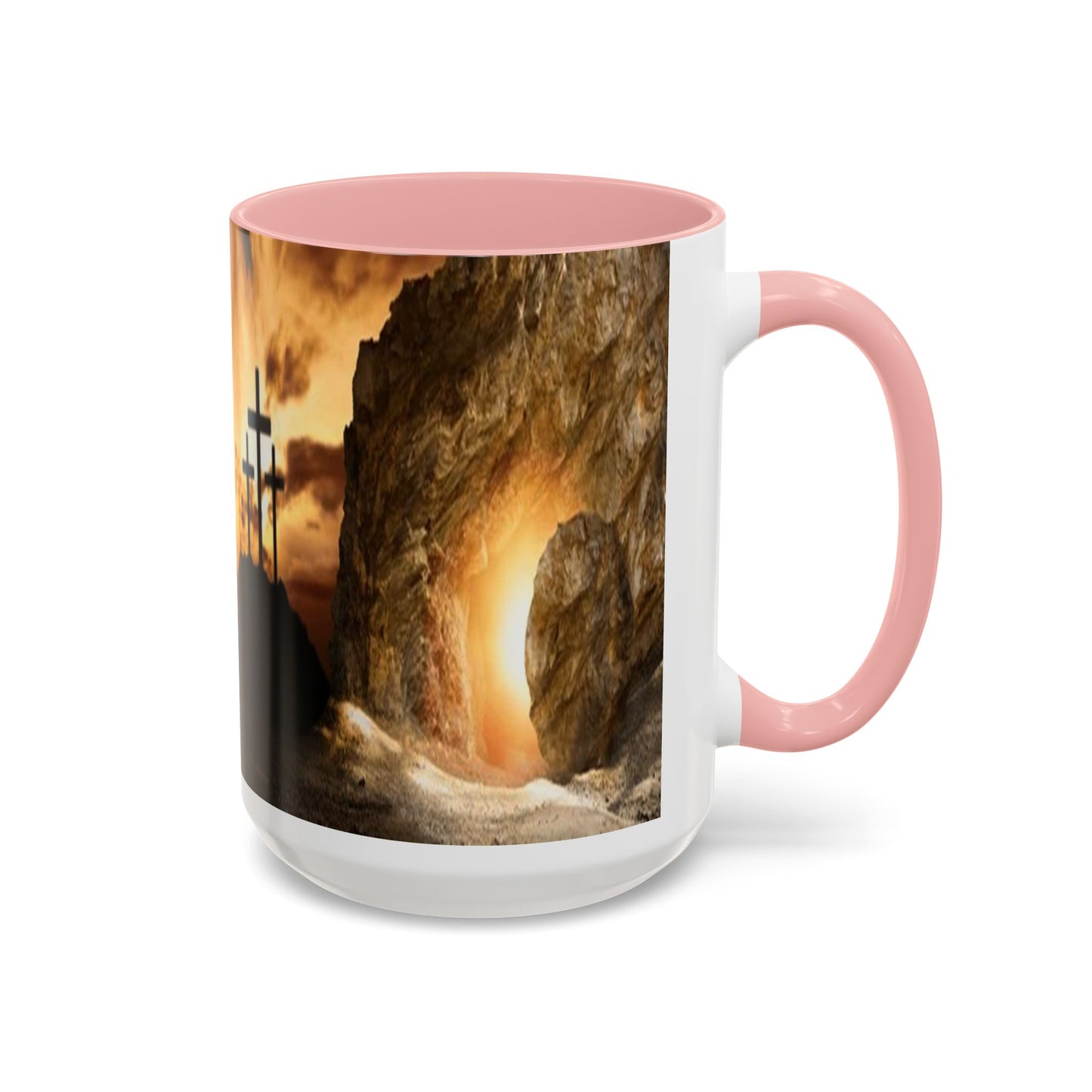 He is Risen -Accent Coffee Mug (11, 15oz) - Easter - Mother's Day - Father's Day