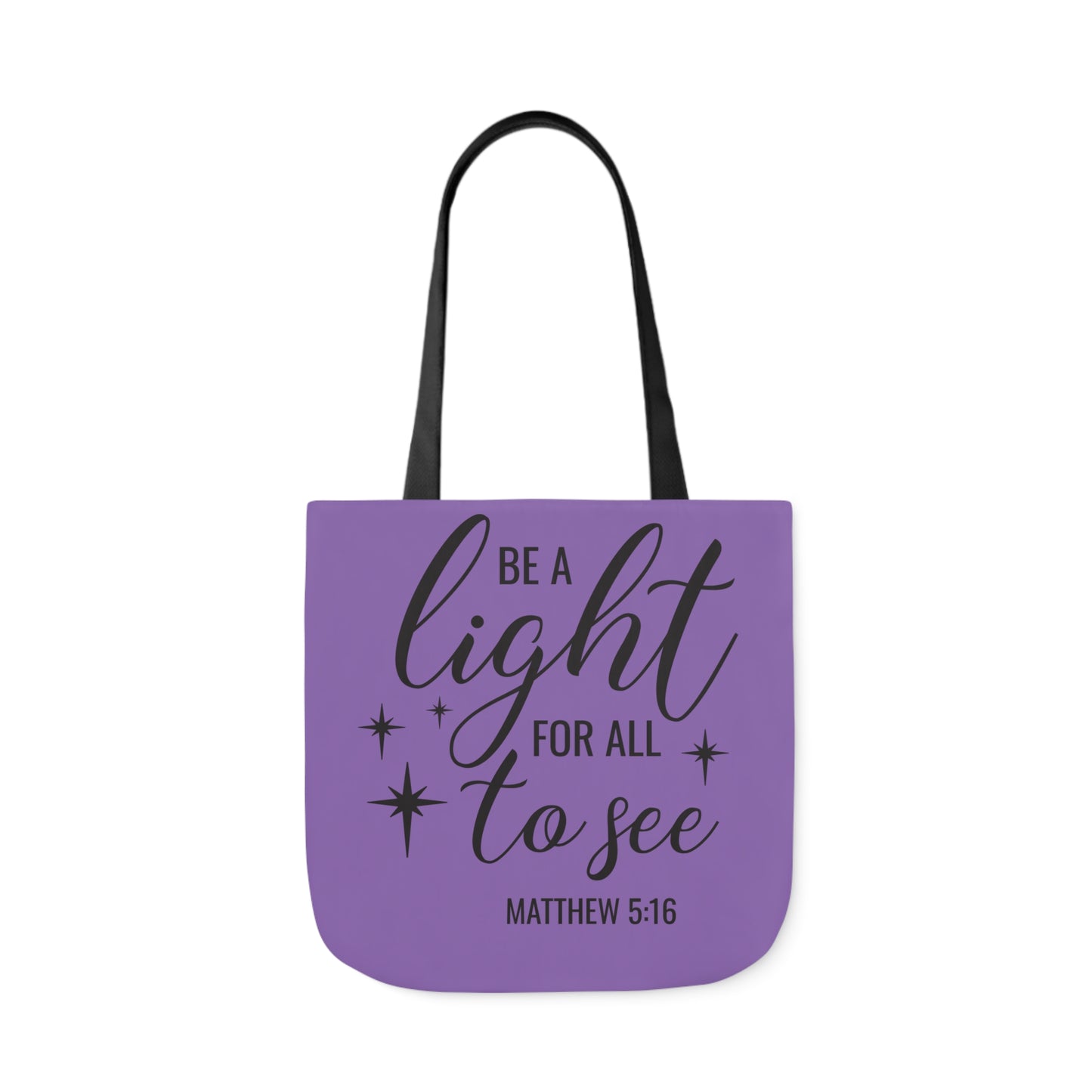 Be a light - Canvas Tote Bag, 5-Color Straps - Religion