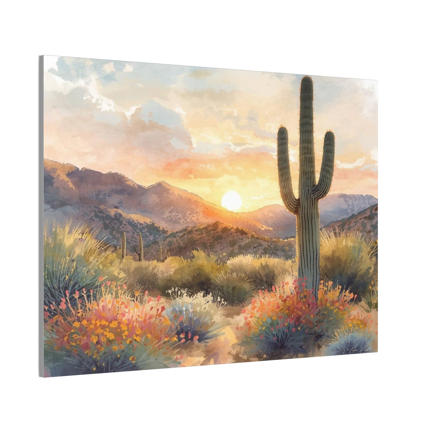 Desert Sunset - Canvas Stretched, 0.75" -  2026 Wall Art - Scenes