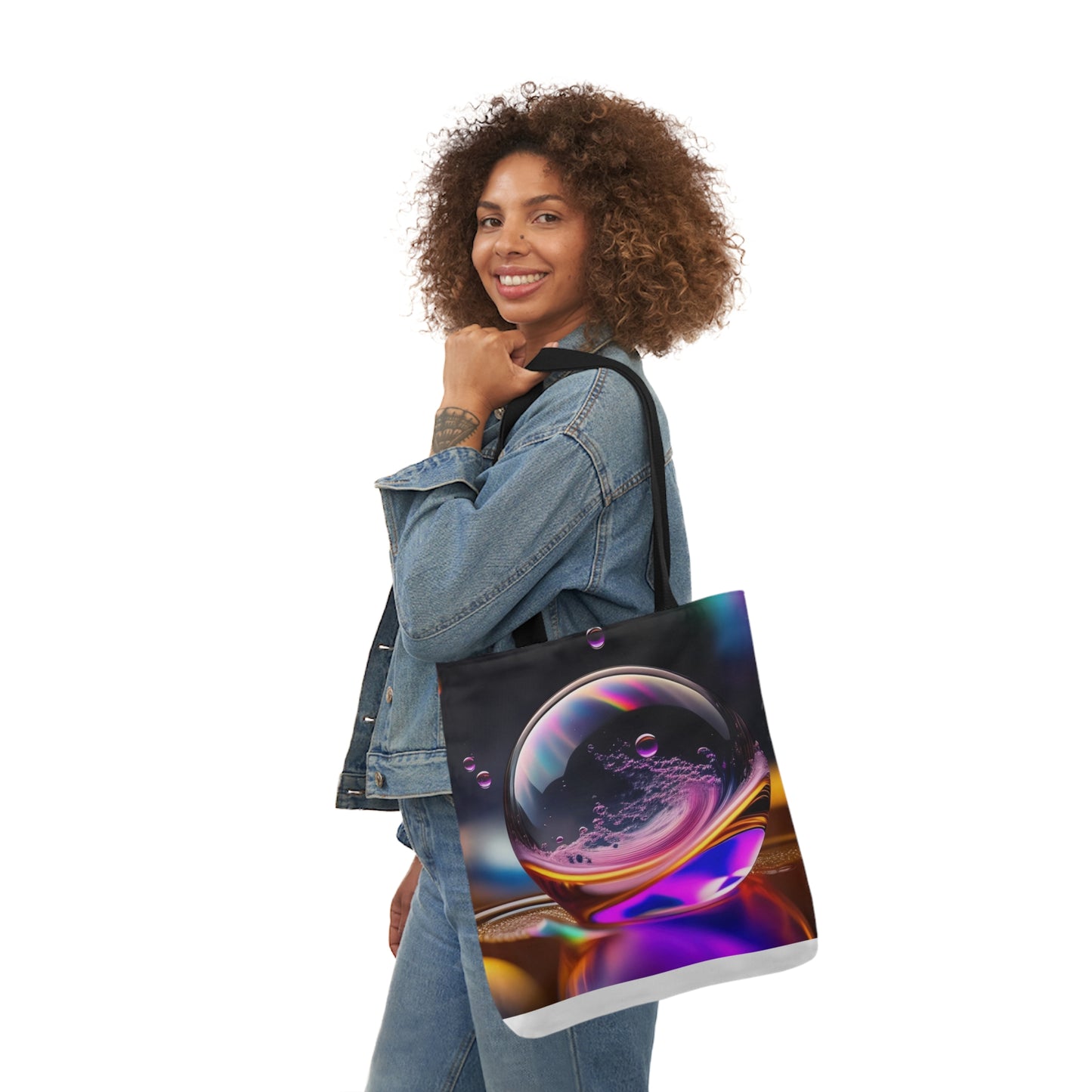 Glass Ball - Canvas Tote Bag, 5-Color Straps