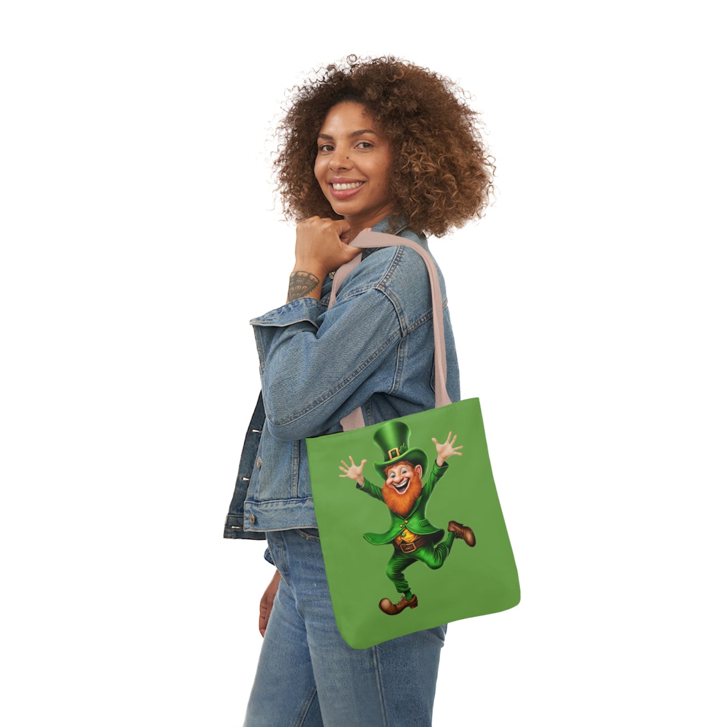 St. Patricks - Canvas Tote Bag, 5-Color Straps