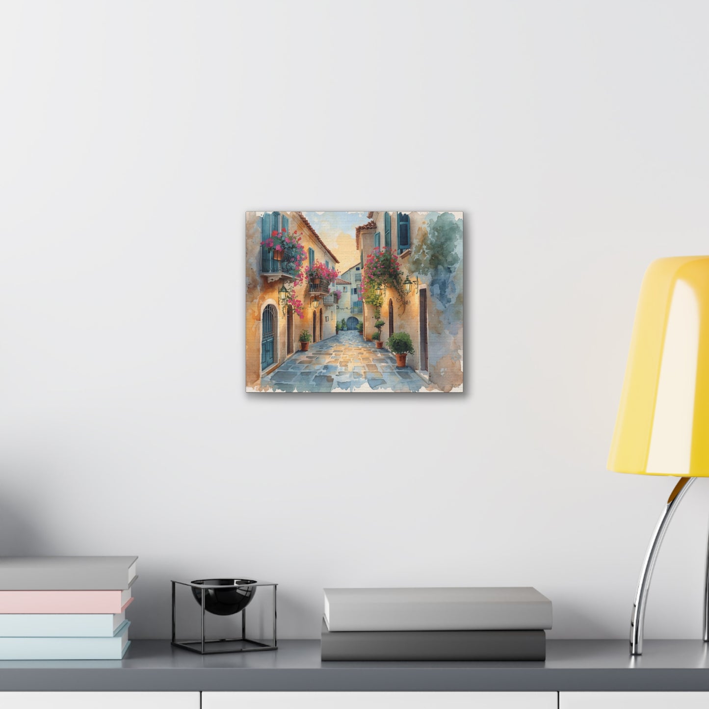 Old Italian Street - Canvas Stretched, 0.75"- 2026 Wall Art Places