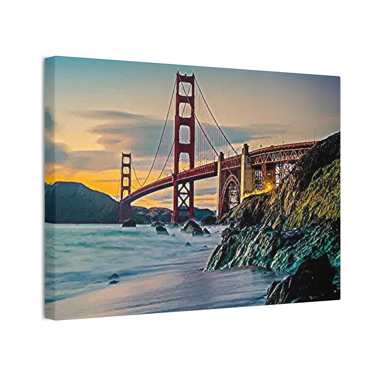 Golden Gate - Canvas Stretched, 0.75"