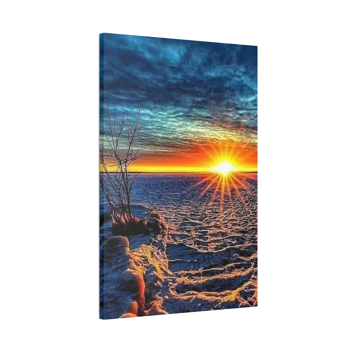 Sunrise on the Ocean - Canvas Stretched, 0.75"