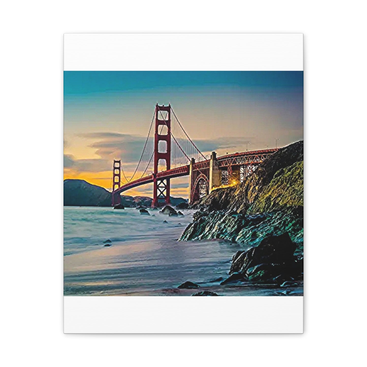 Golden Gate - Canvas Stretched, 0.75"