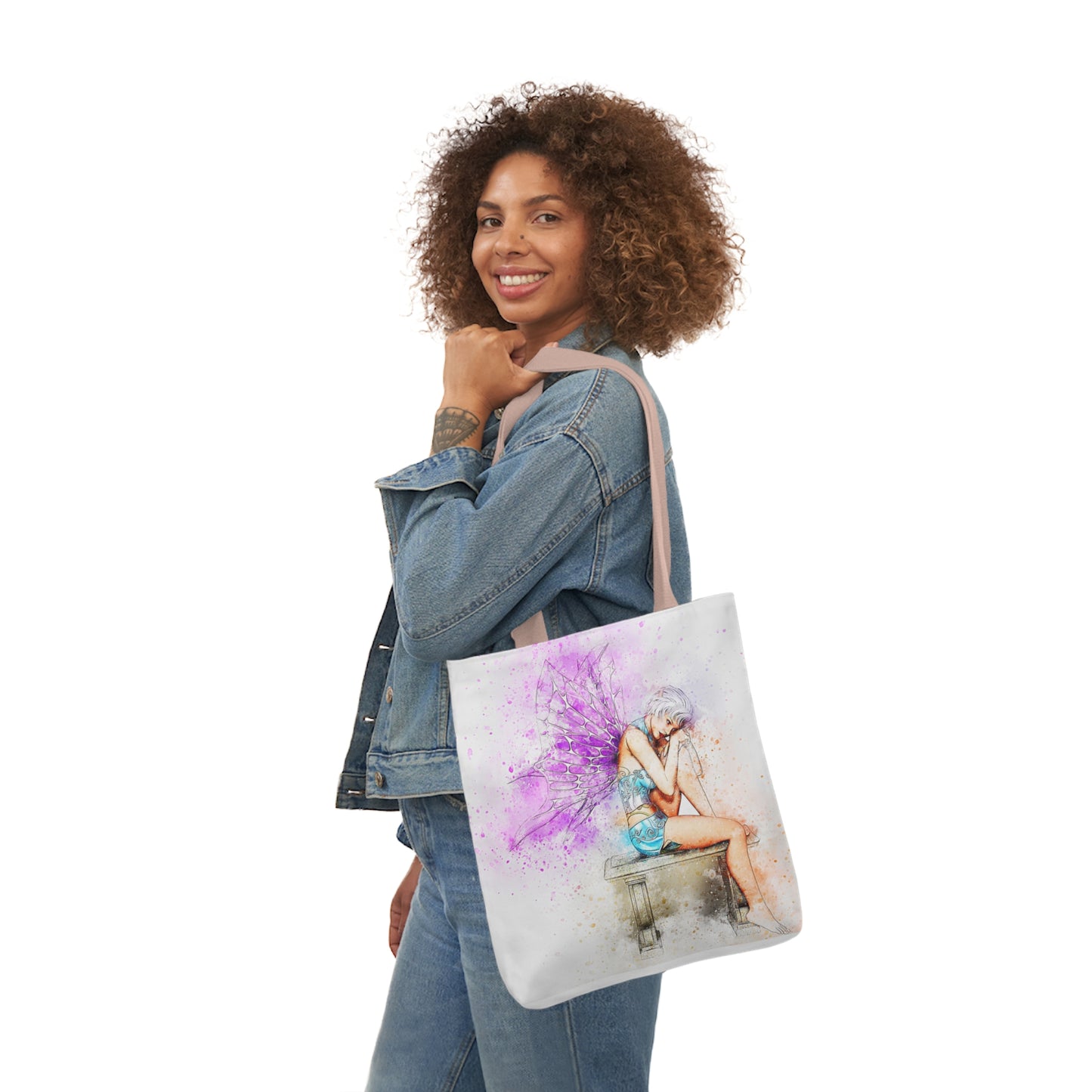 Fairy - Canvas Tote Bag, 5-Color Straps