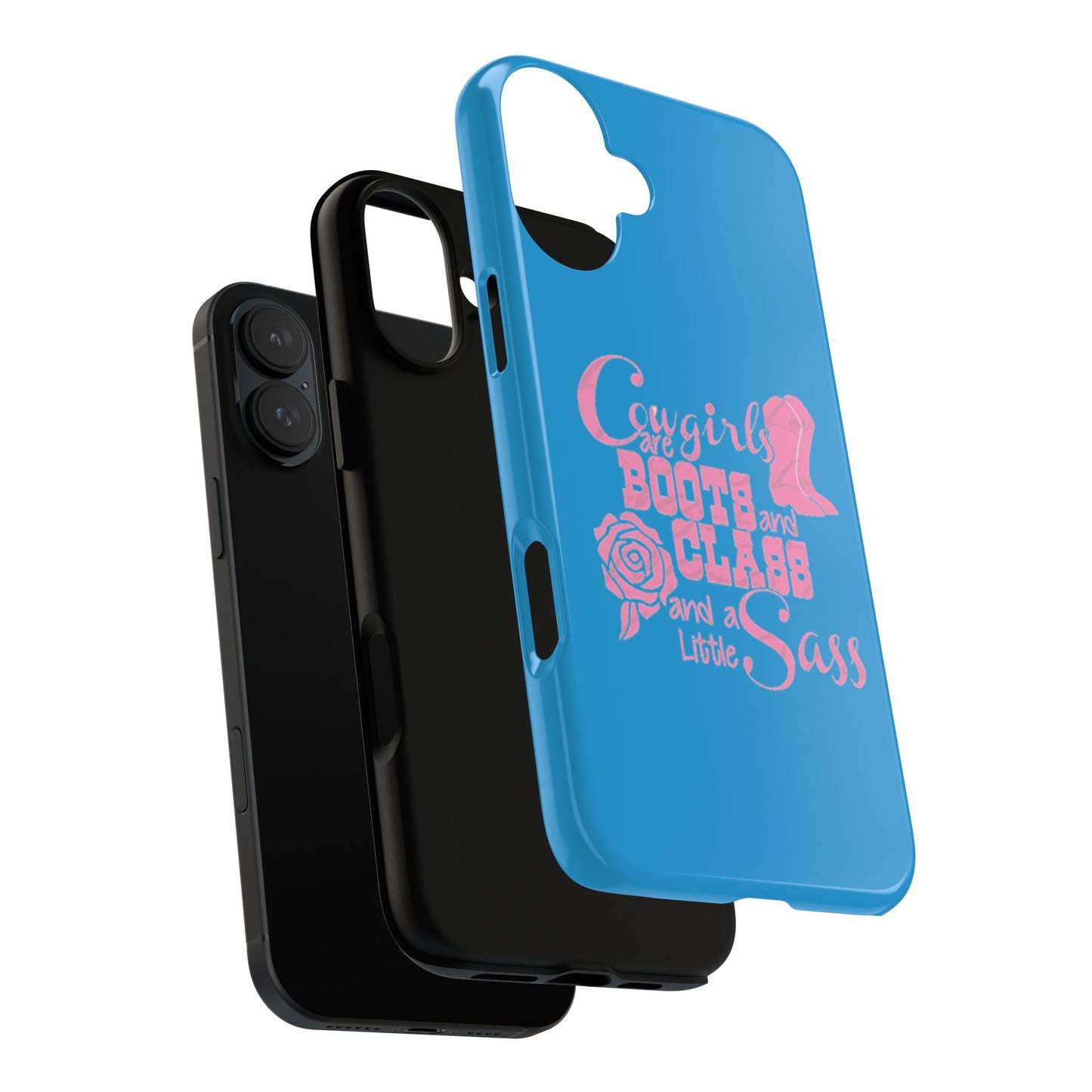 CowGirls are Boots -Tough Whimsical Phone Cases