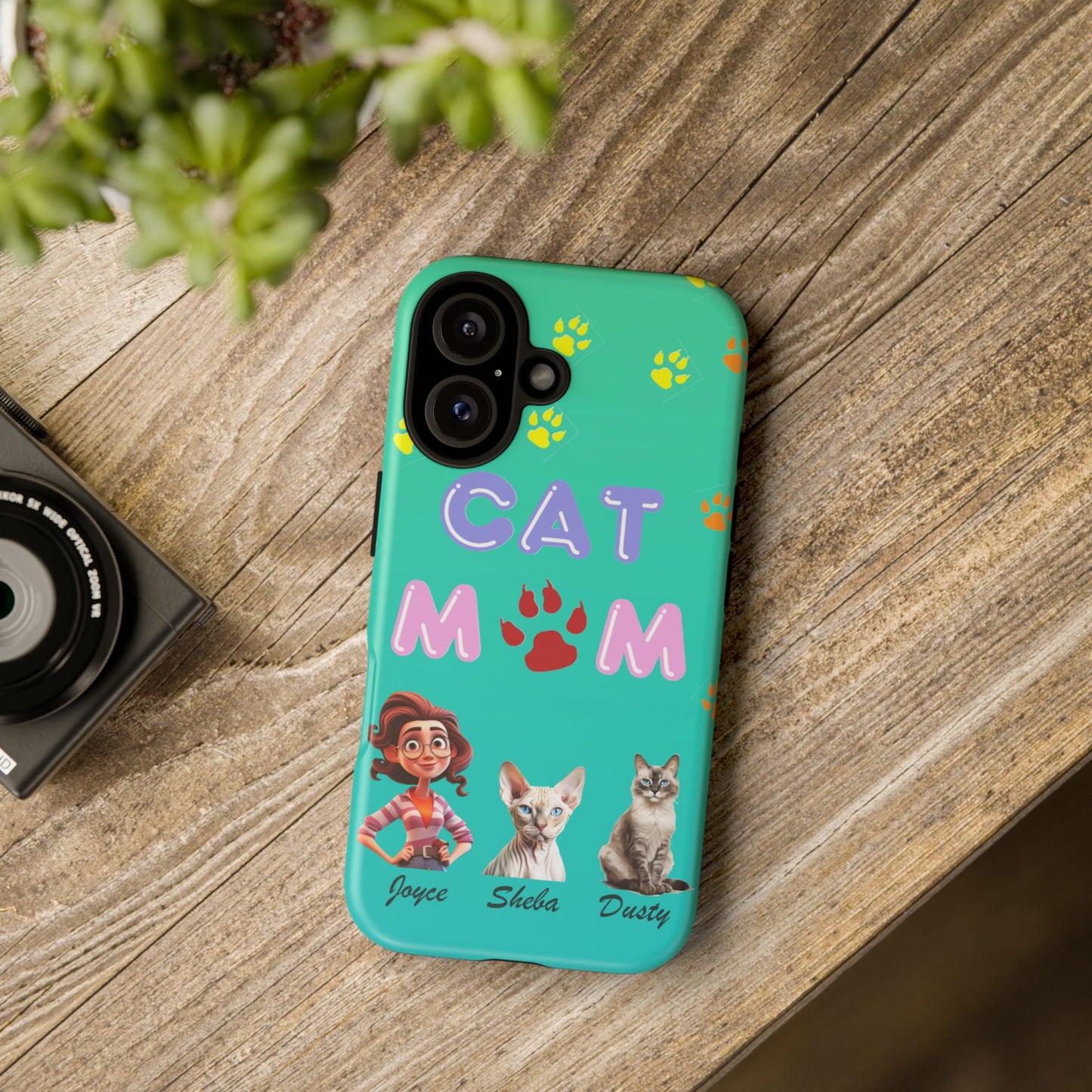 Cat Mom - Tough Cases - Mother's Day - Whimsical