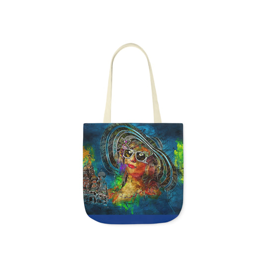 Russian Woman - Canvas Tote Bag, 5-Color Straps