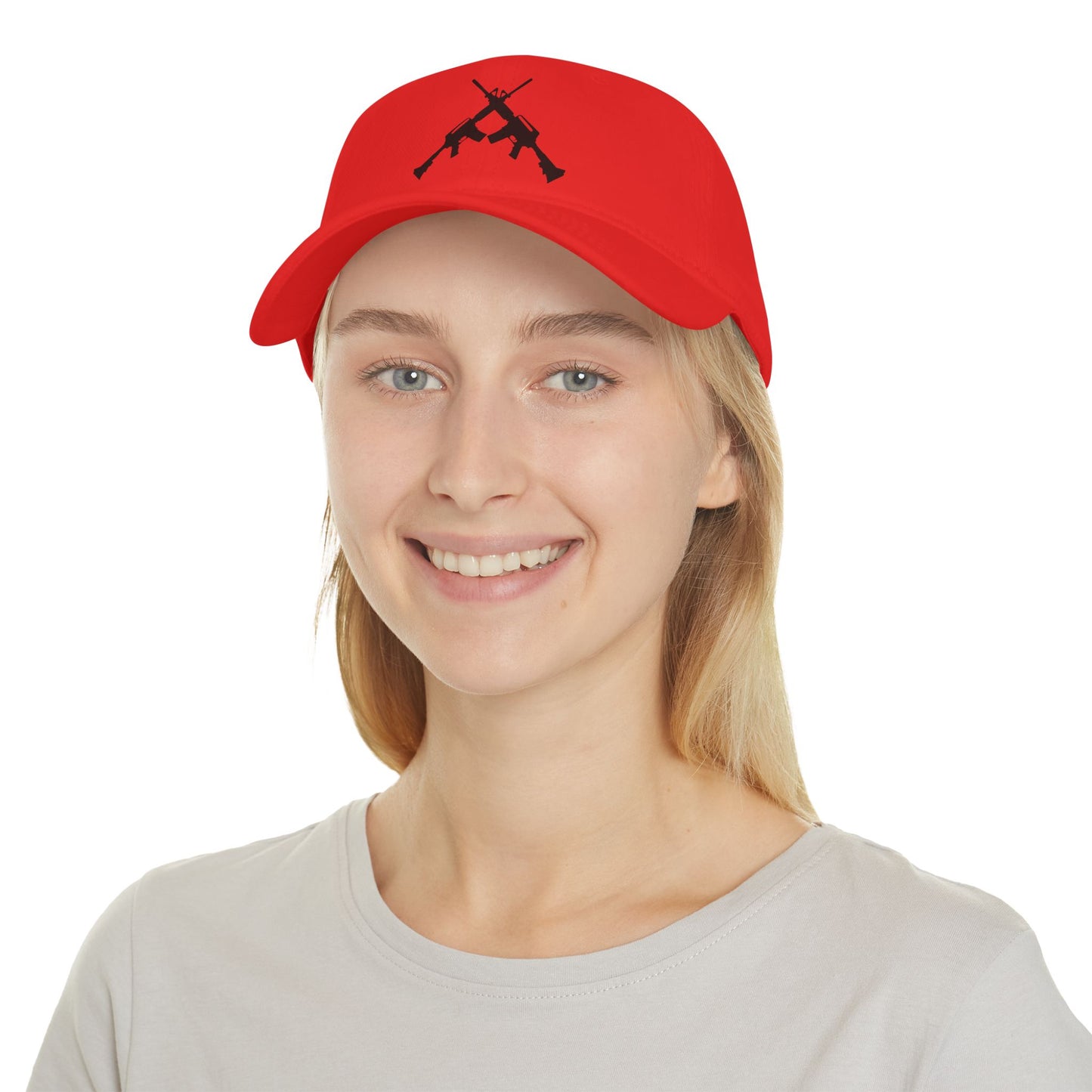 Crossed Guns - Low Profile Ball Cap - Military