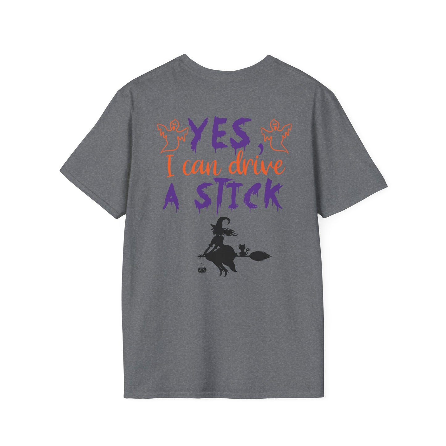 Drive a Stick - Unisex Softstyle T-Shirt- Halloween