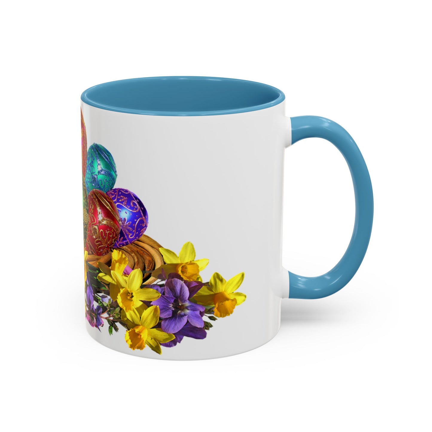 Easter Eggs - Accent Coffee Mug (11, 15oz) - Easter