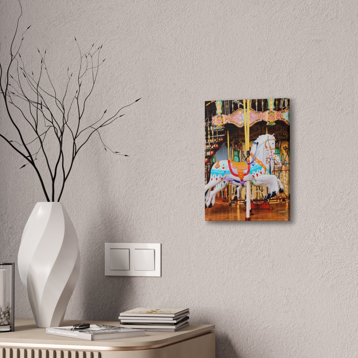 Carousel Horses - Canvas Stretched, 0.75"