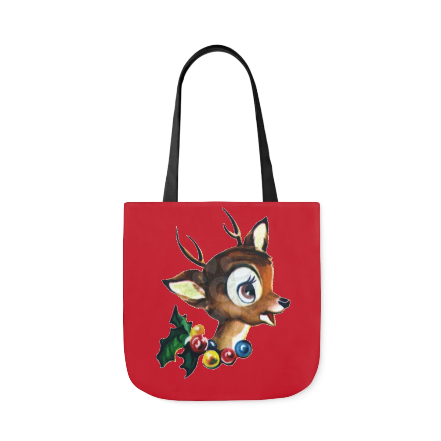 Baby Deer - Canvas Tote Bag, 5-Color Straps - Christmas