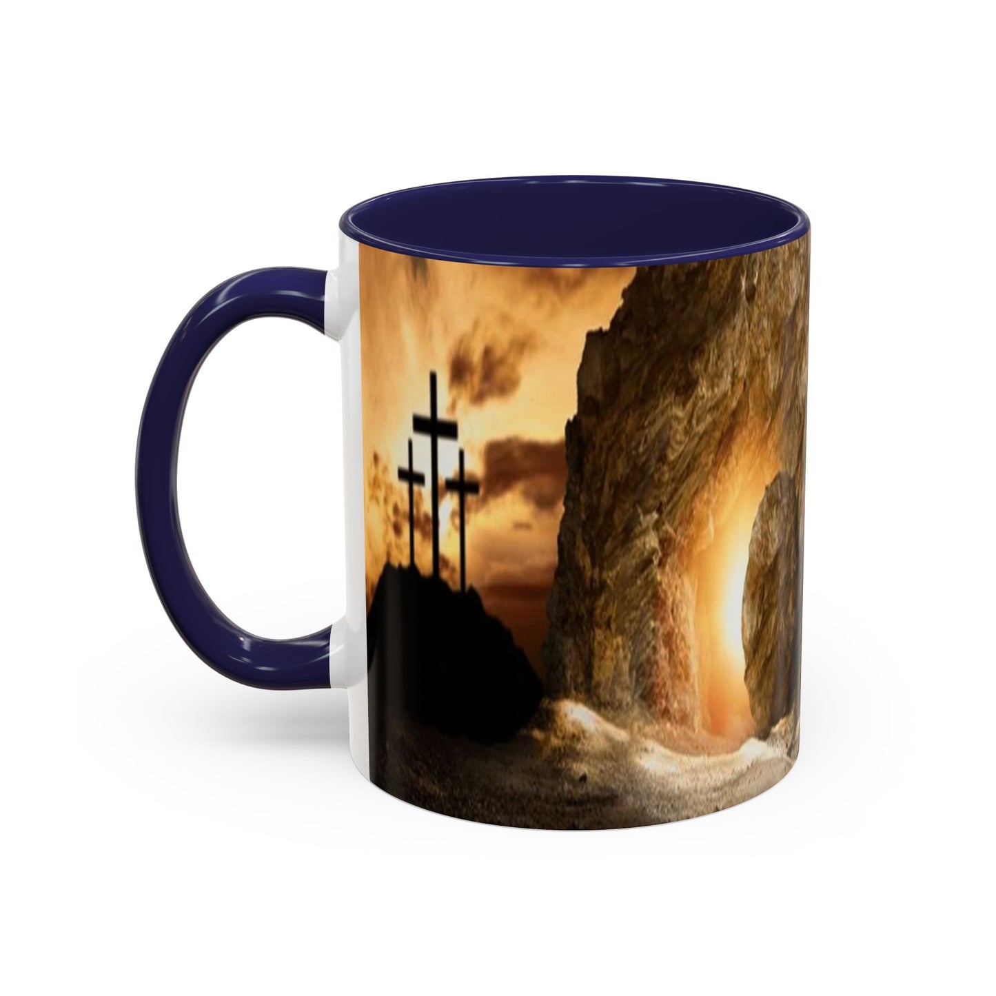 He is Risen -Accent Coffee Mug (11, 15oz) - Easter - Mother's Day - Father's Day