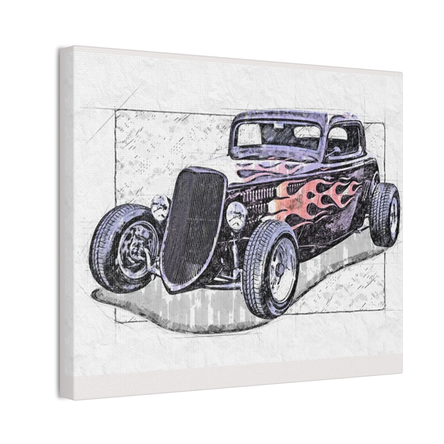 Hot Rod 1 - Canvas Stretched, 0.75" - Father's Day