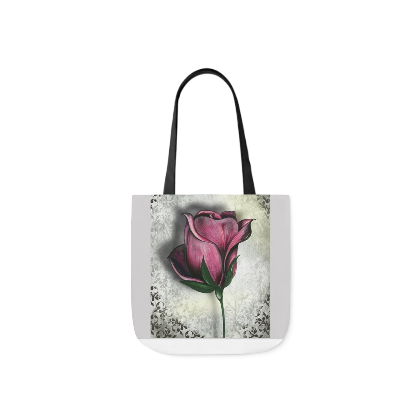 Rose - Canvas Tote Bag, 5-Color Straps