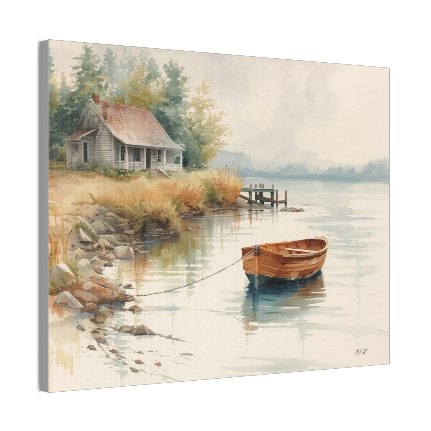 Cabin on the Lake II - Canvas Stretched, 0.75" - 2026 Wall Art - Scenes