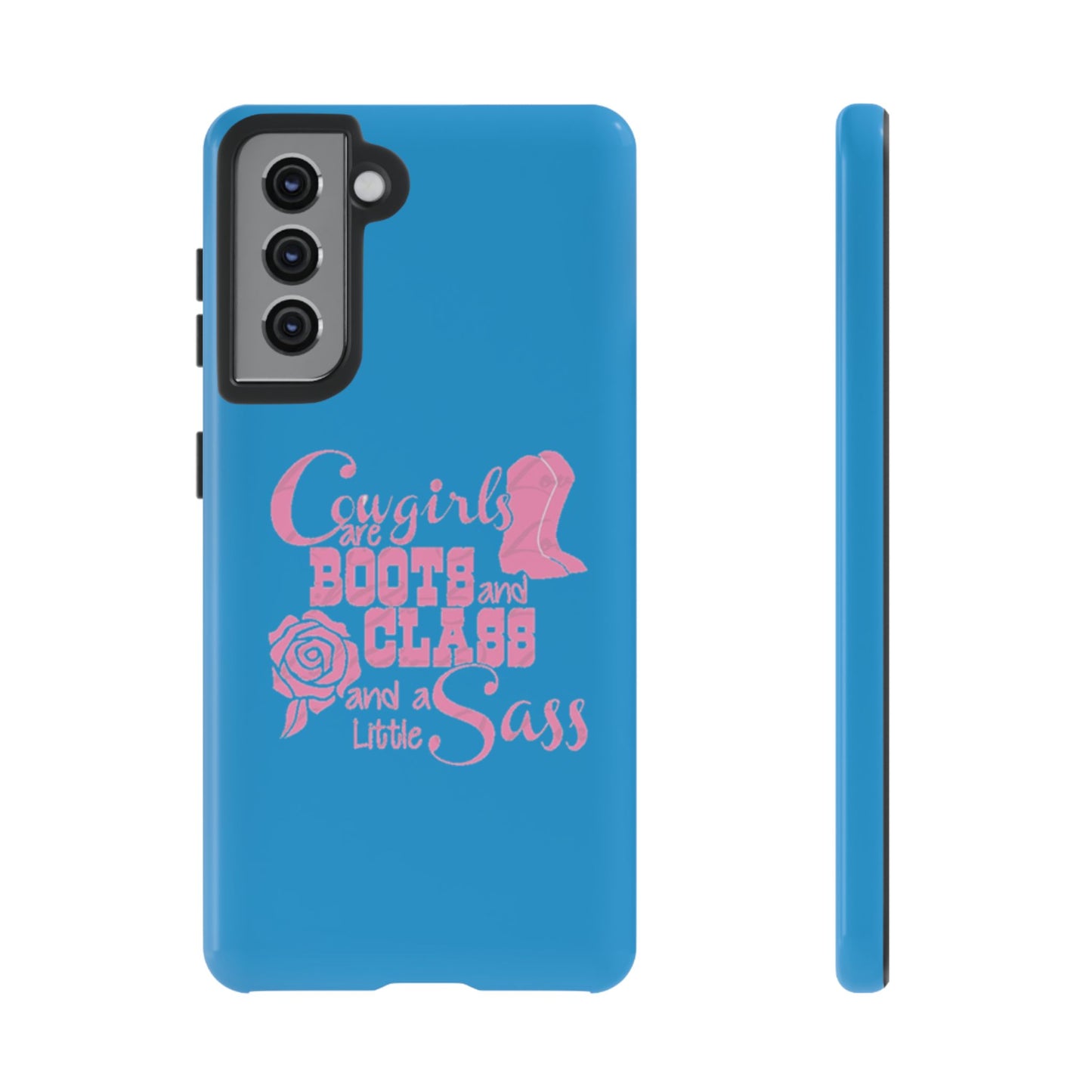 CowGirls are Boots -Tough Whimsical Phone Cases