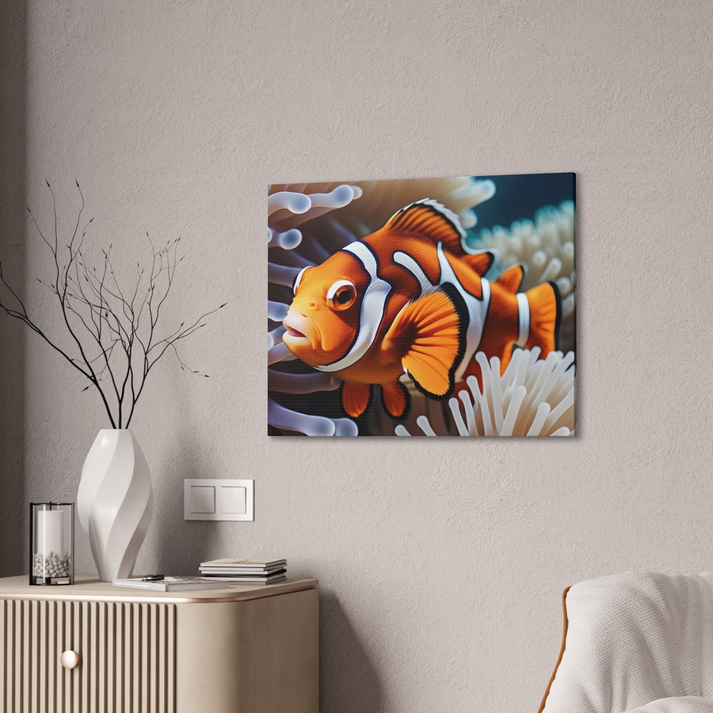 Clown Fish - Canvas Stretched, 0.75"