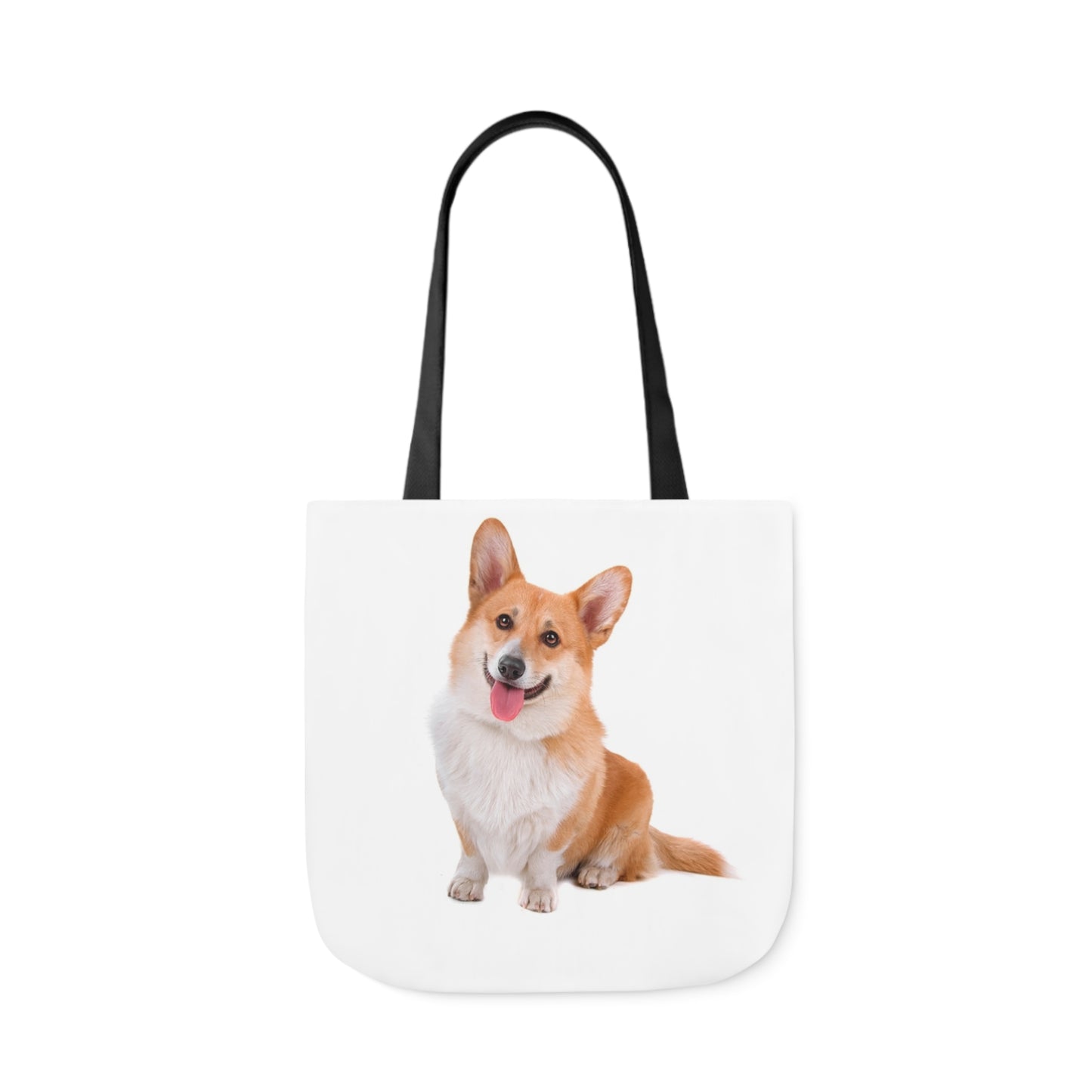 Corgi 1 - Canvas Tote Bag, 5-Color Straps