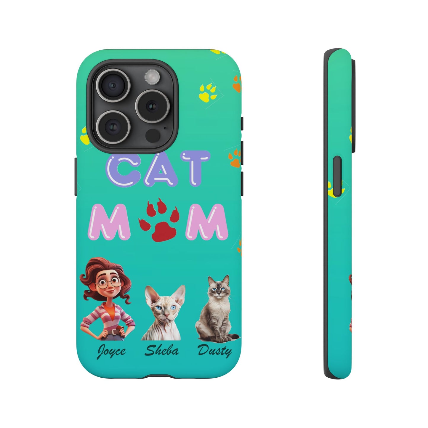 Cat Mom - Tough Cases - Mother's Day - Whimsical