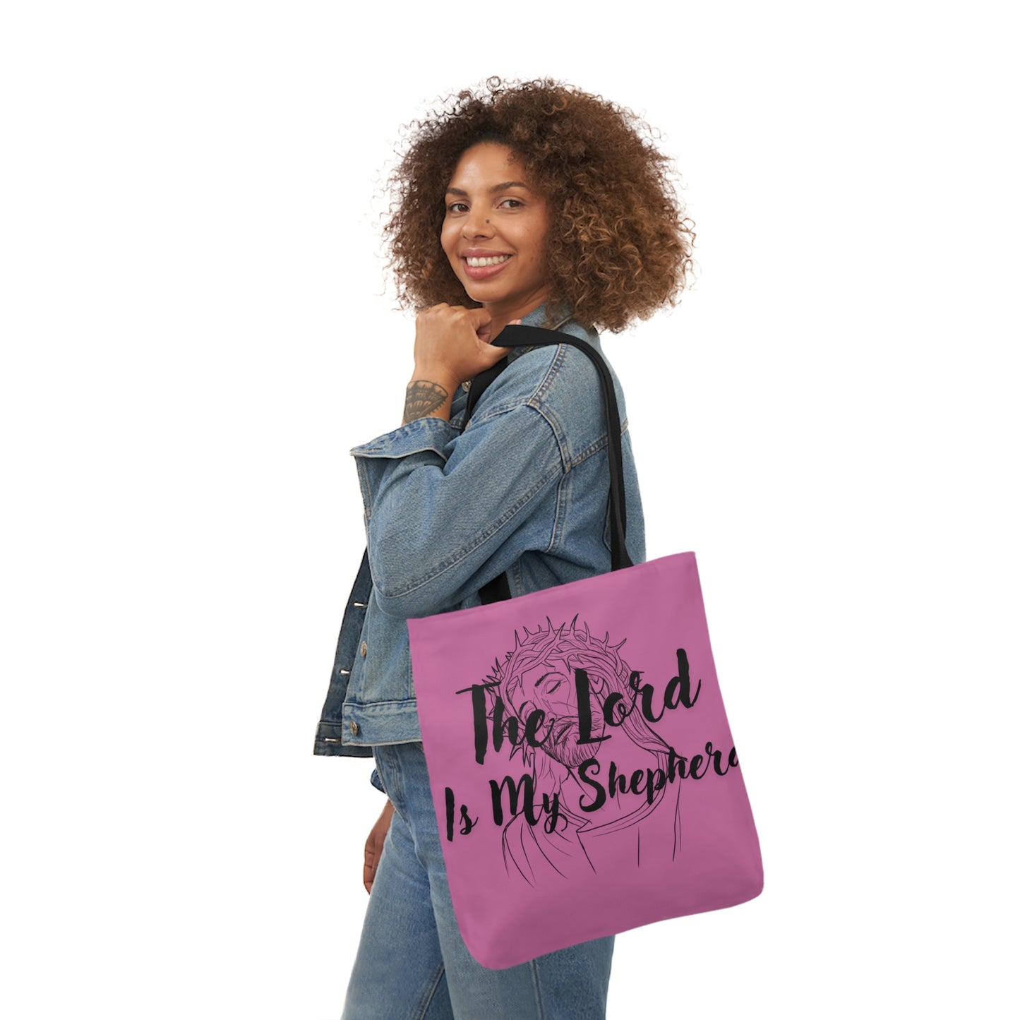 The Lord is My Shepherd - Canvas Tote Bag, 5-Color Straps - Religious