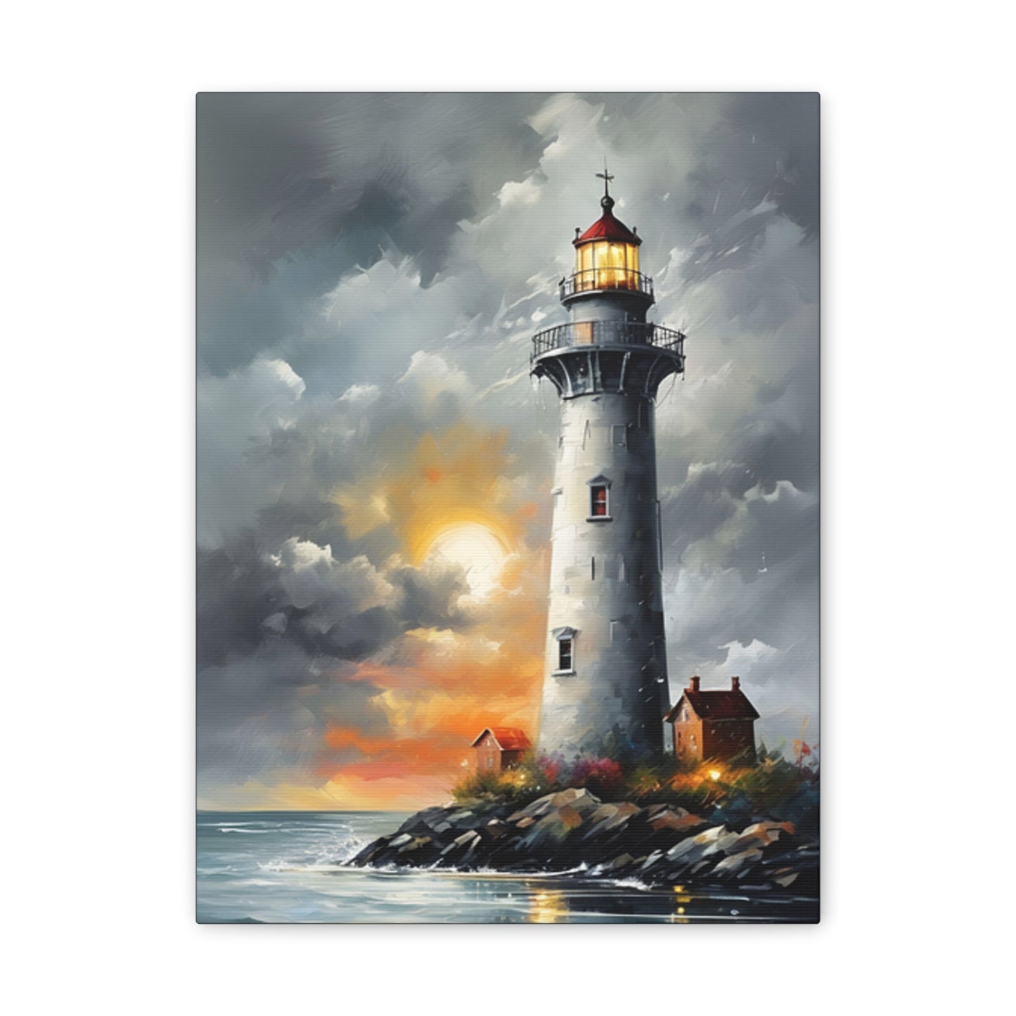 Light House - Canvas -Stretched, 0.75"