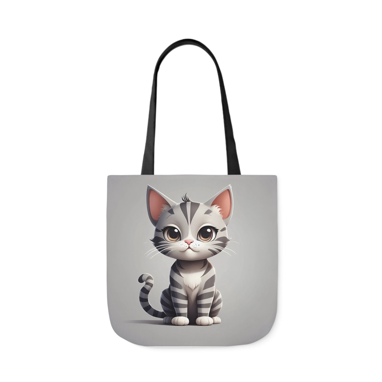 Kitty - Canvas Tote Bag, 5-Color Straps