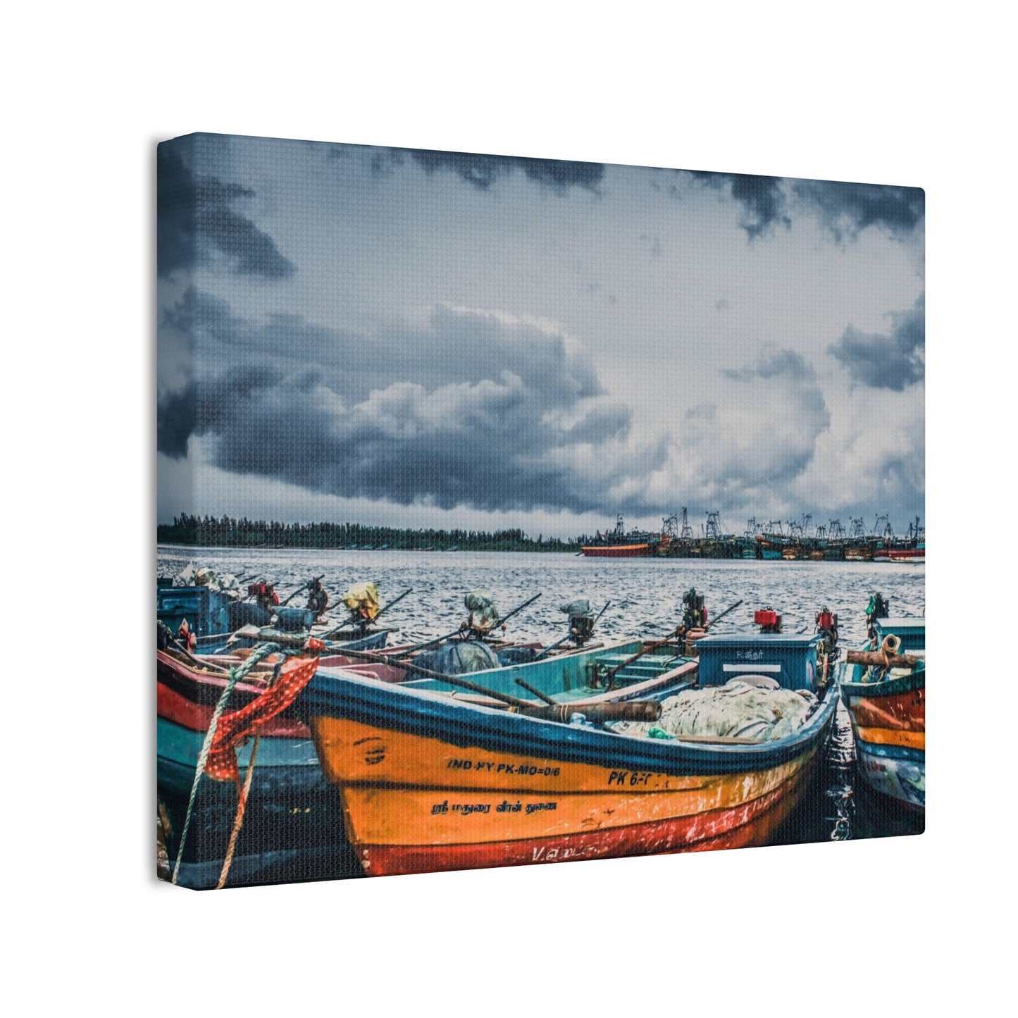 Boats - Canvas Stretched, 0.75"