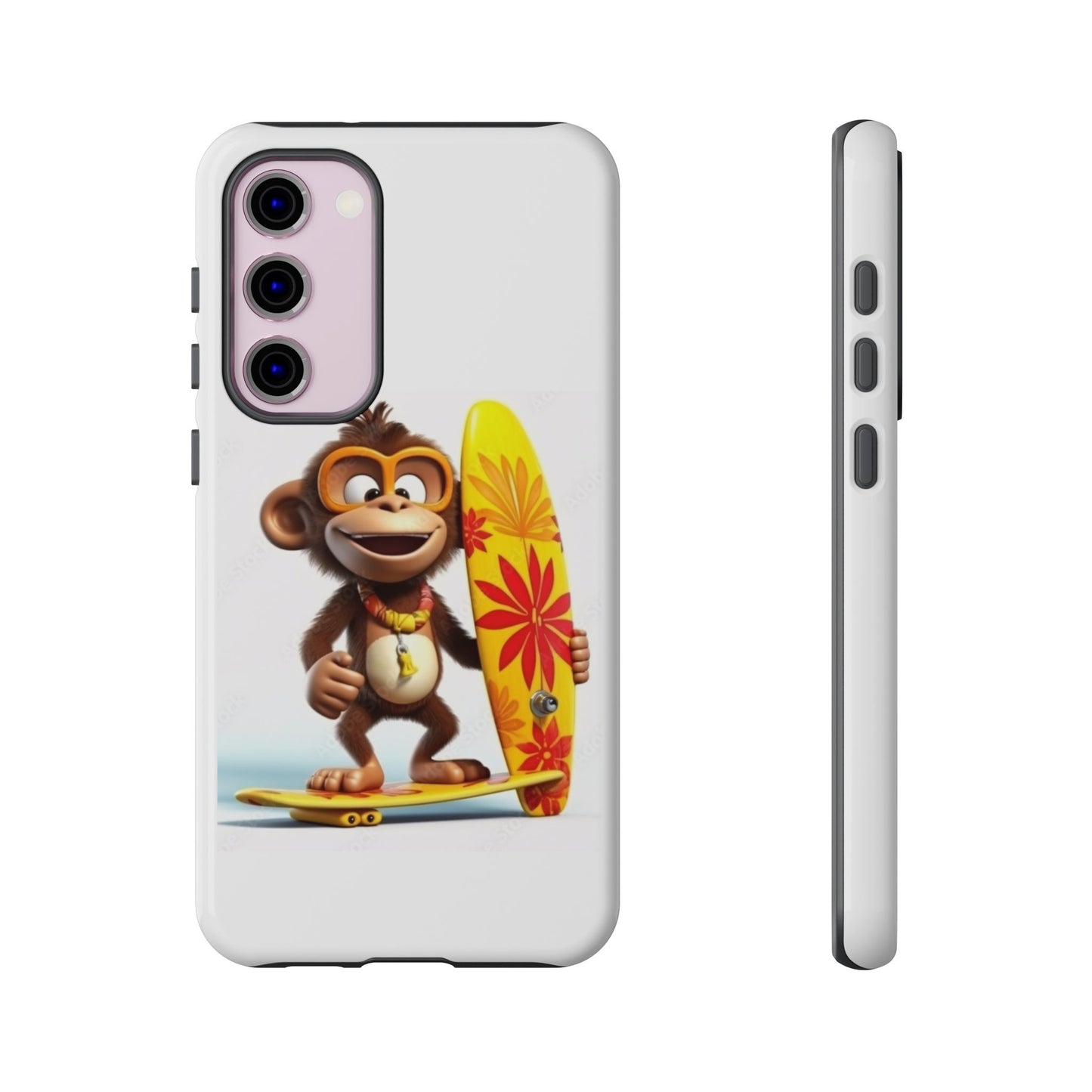 Surfer Monkey -Tough Whimsical Phone Cases