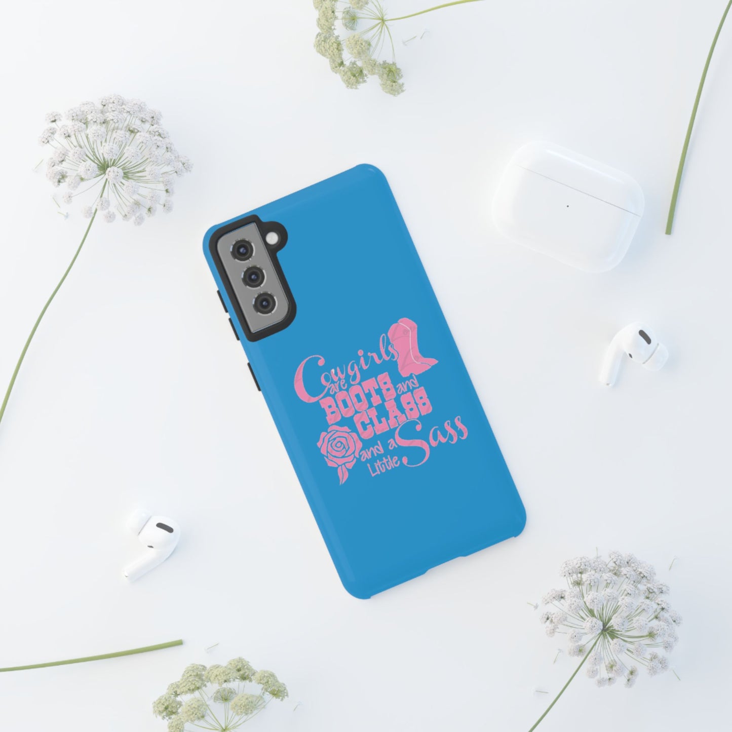 CowGirls are Boots -Tough Whimsical Phone Cases