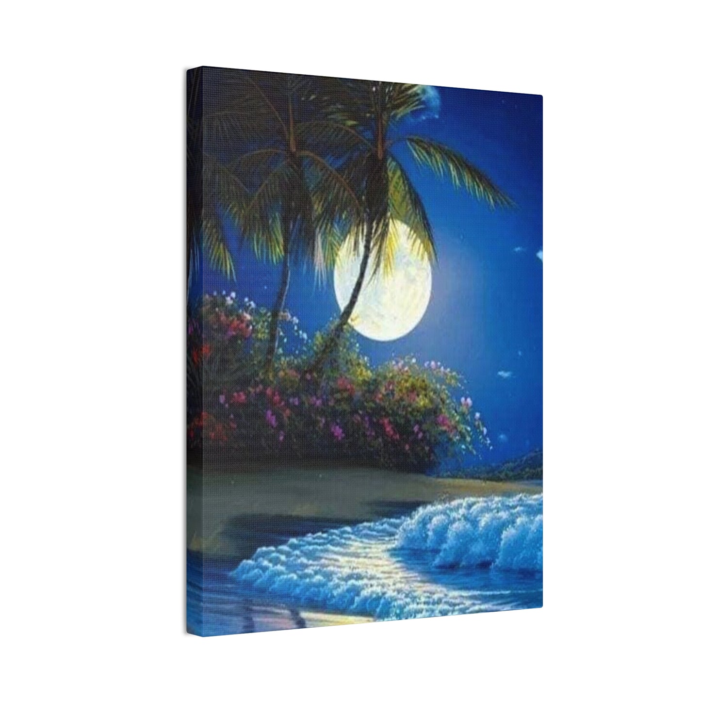 Desert Island Moon Light - Canvas Stretched, 0.75"