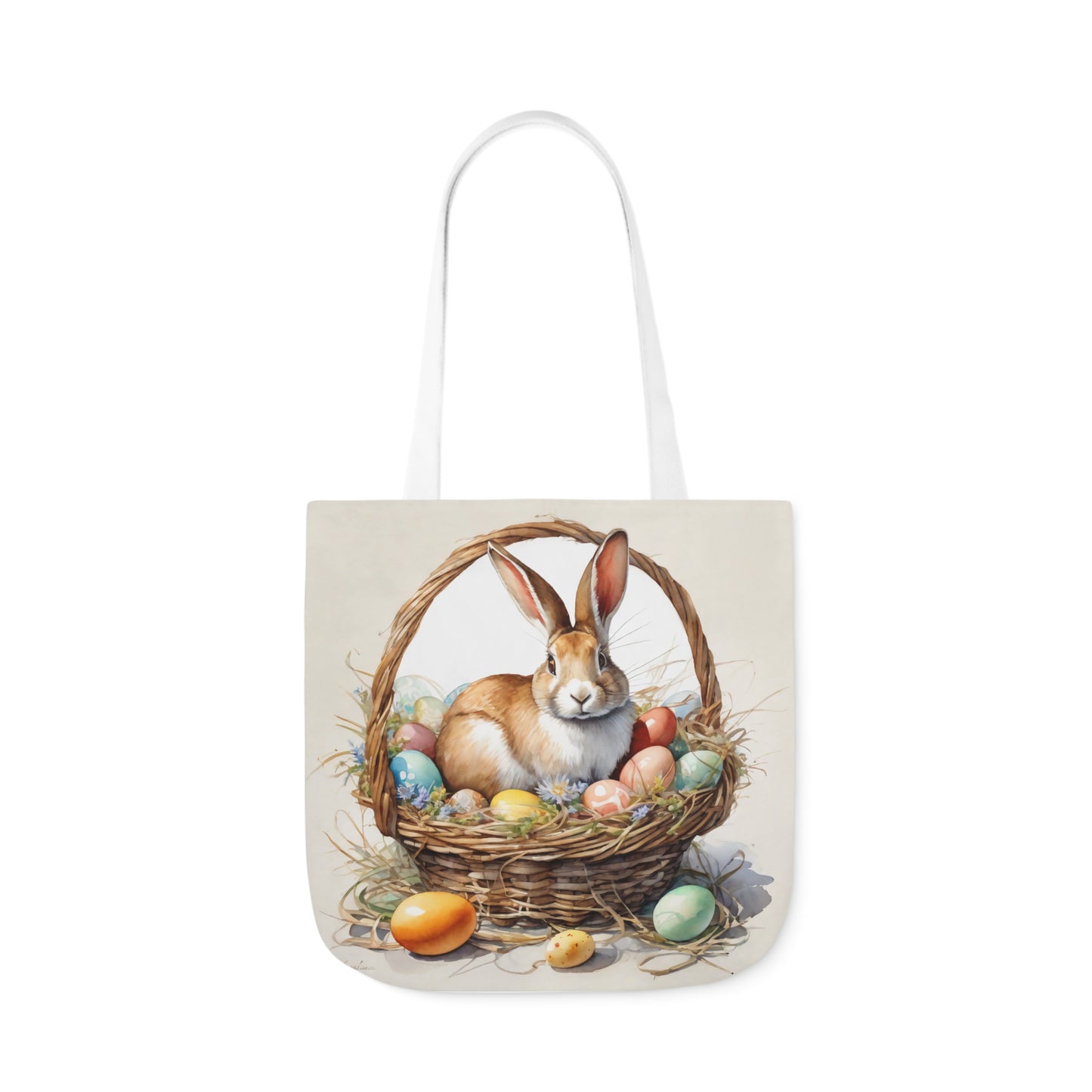 Easter - Canvas Tote Bag, 5-Color Straps -