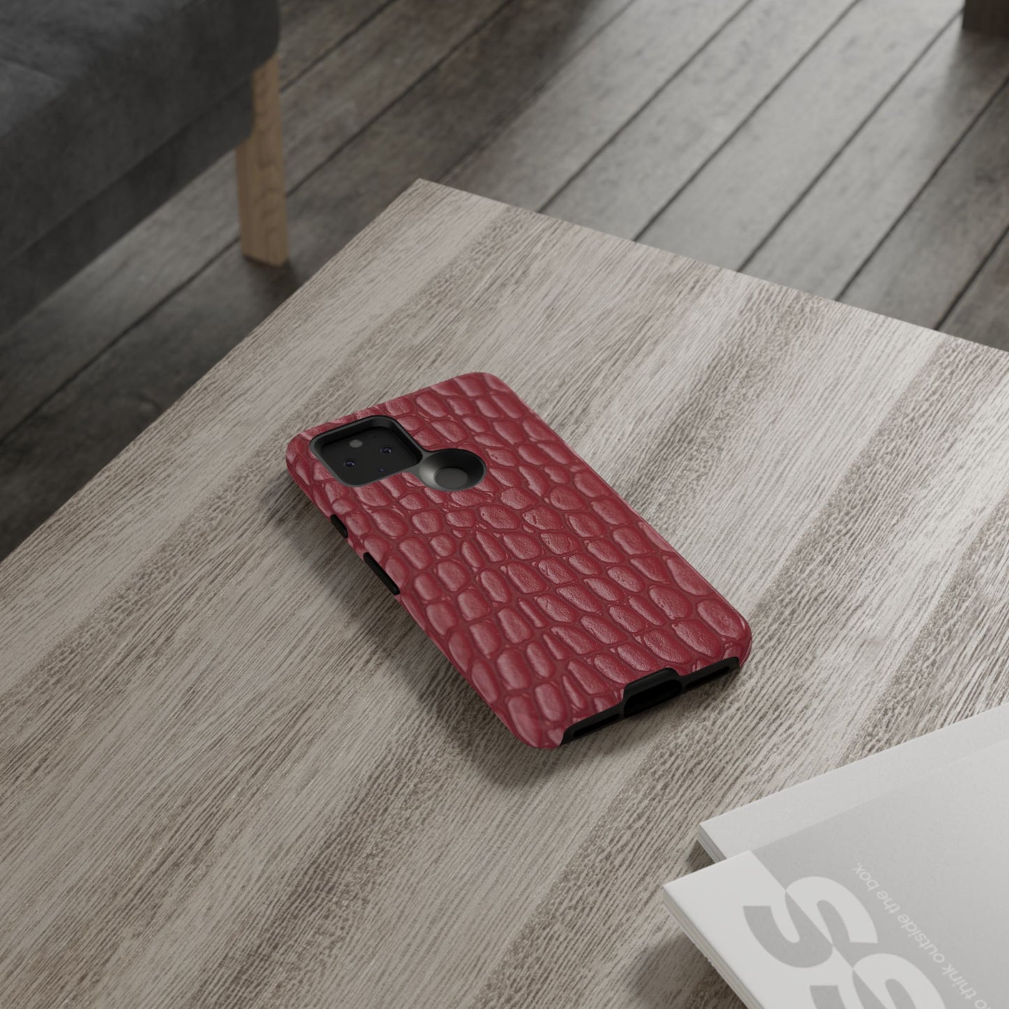 Red Leather - Tough Cases - Whimsical Phone Cases