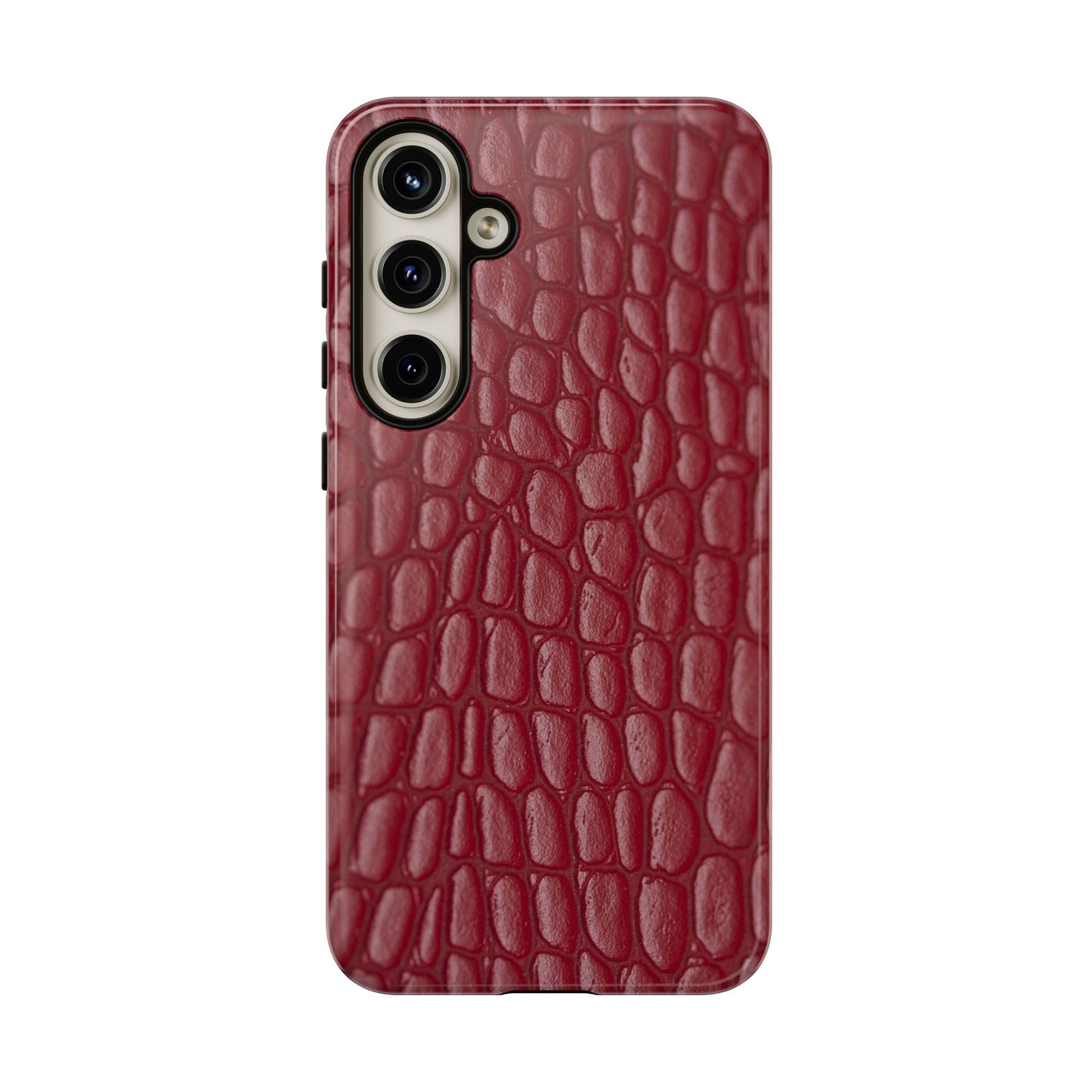 Red Leather - Tough Cases - Whimsical Phone Cases