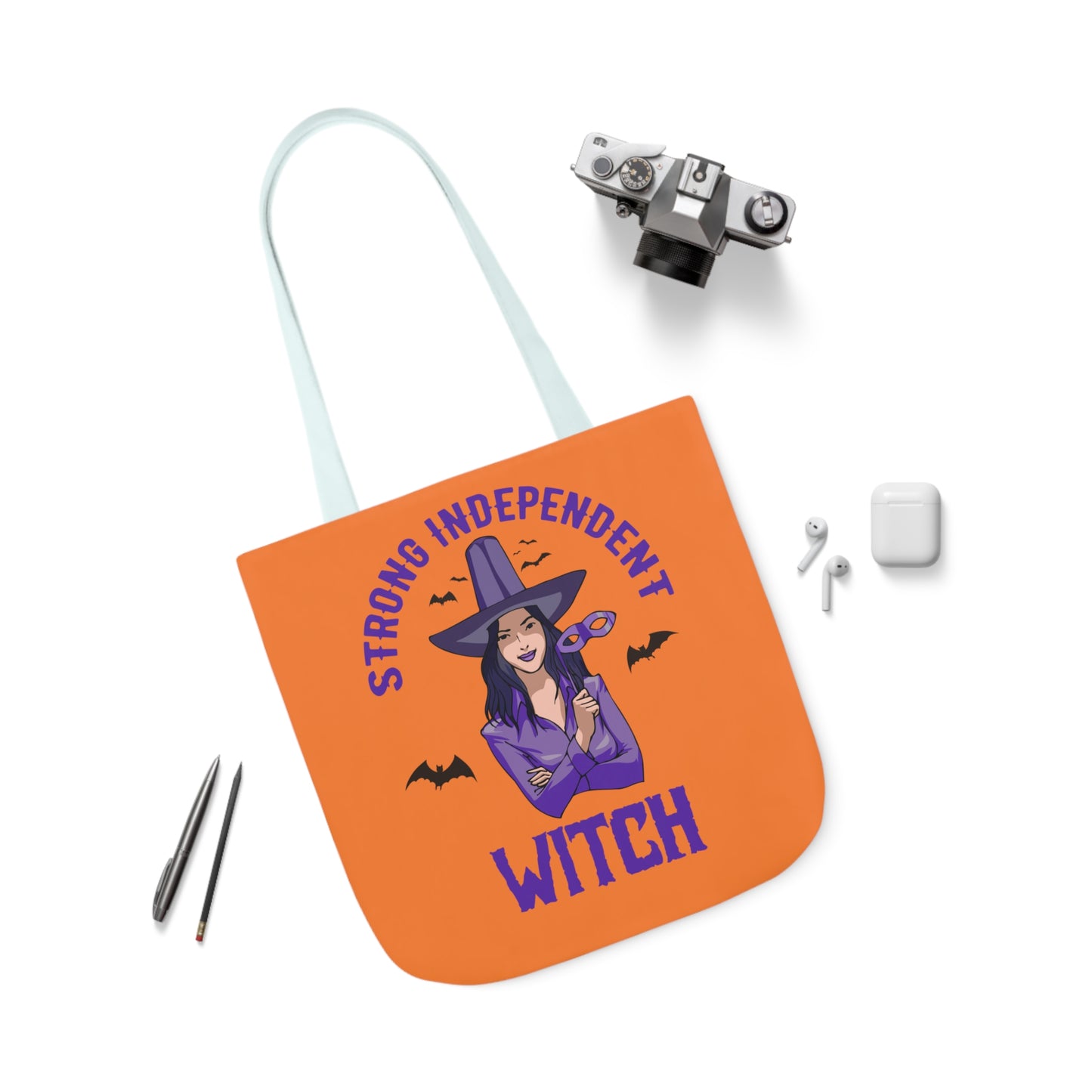 Strong - Canvas Tote Bag, 5-Color Straps - Halloween