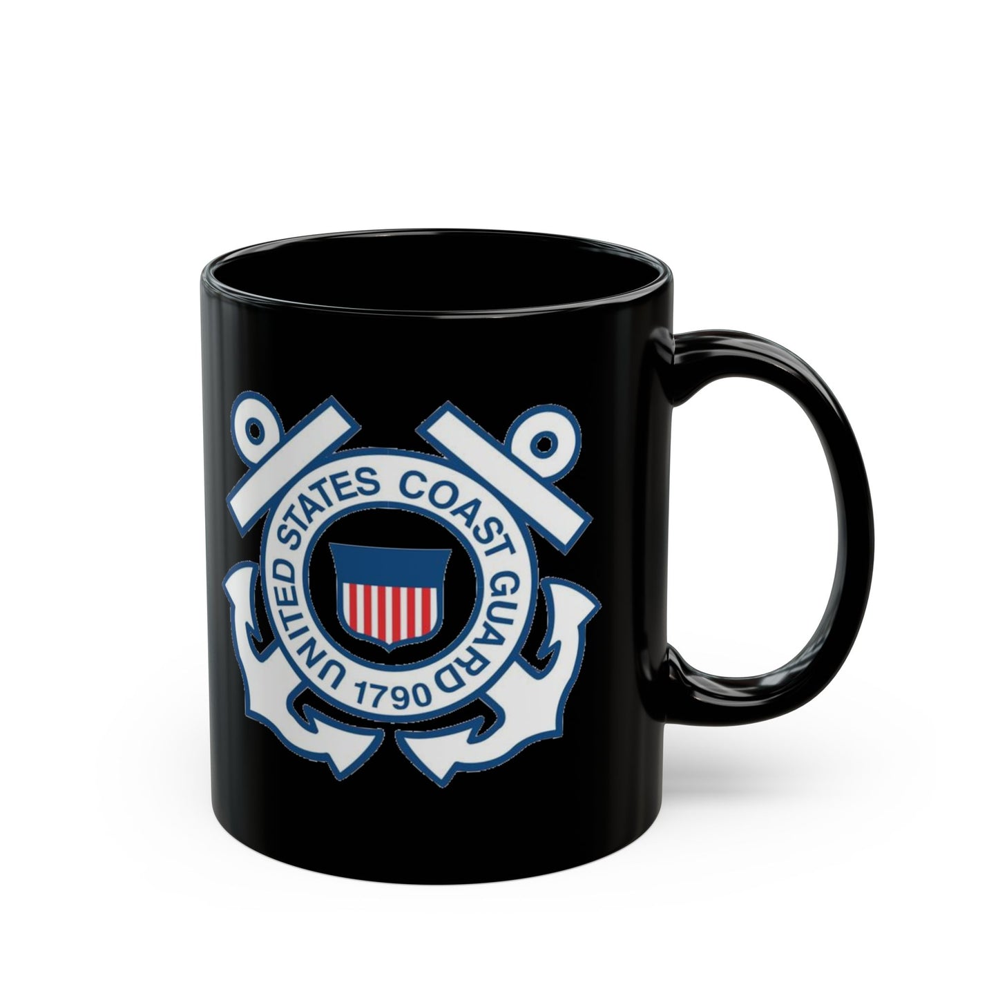 US Coast Guard -- Black Mug (11oz, 15oz) - Military - Father's Day - Veteran