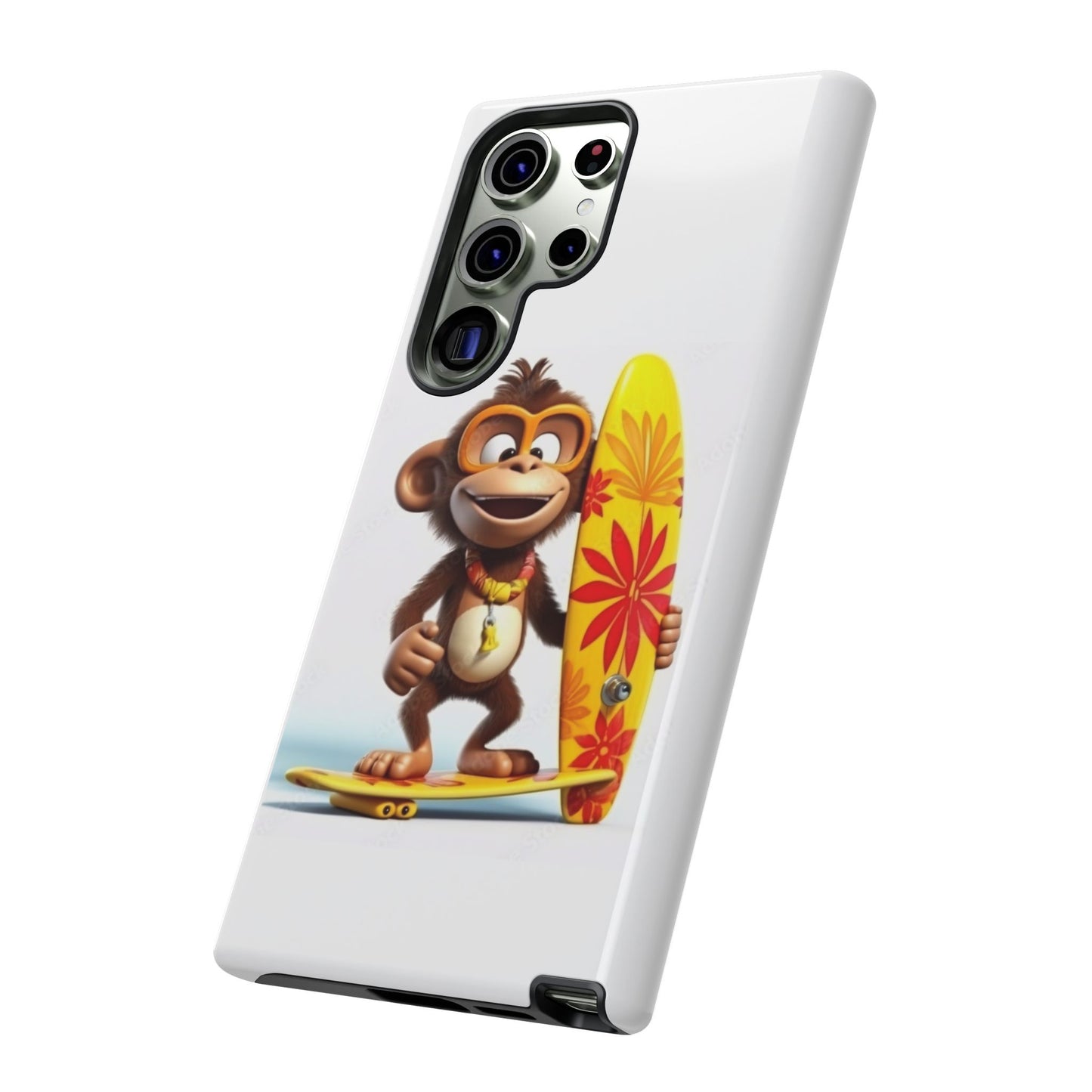 Surfer Monkey -Tough Whimsical Phone Cases