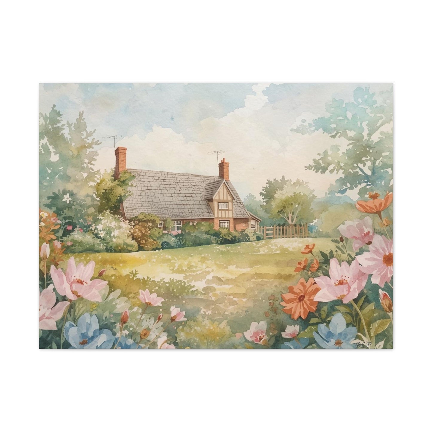 English Cottage - Canvas Stretched, 0.75" - 2026 Wall Art - Places