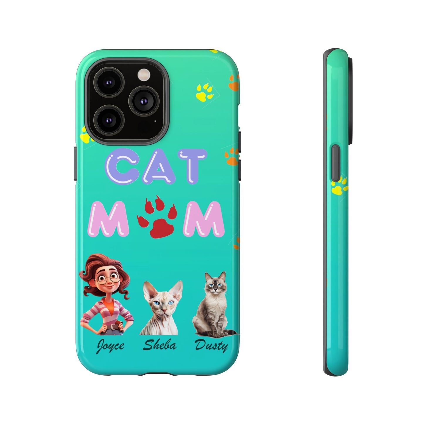 Cat Mom - Tough Cases - Mother's Day - Whimsical