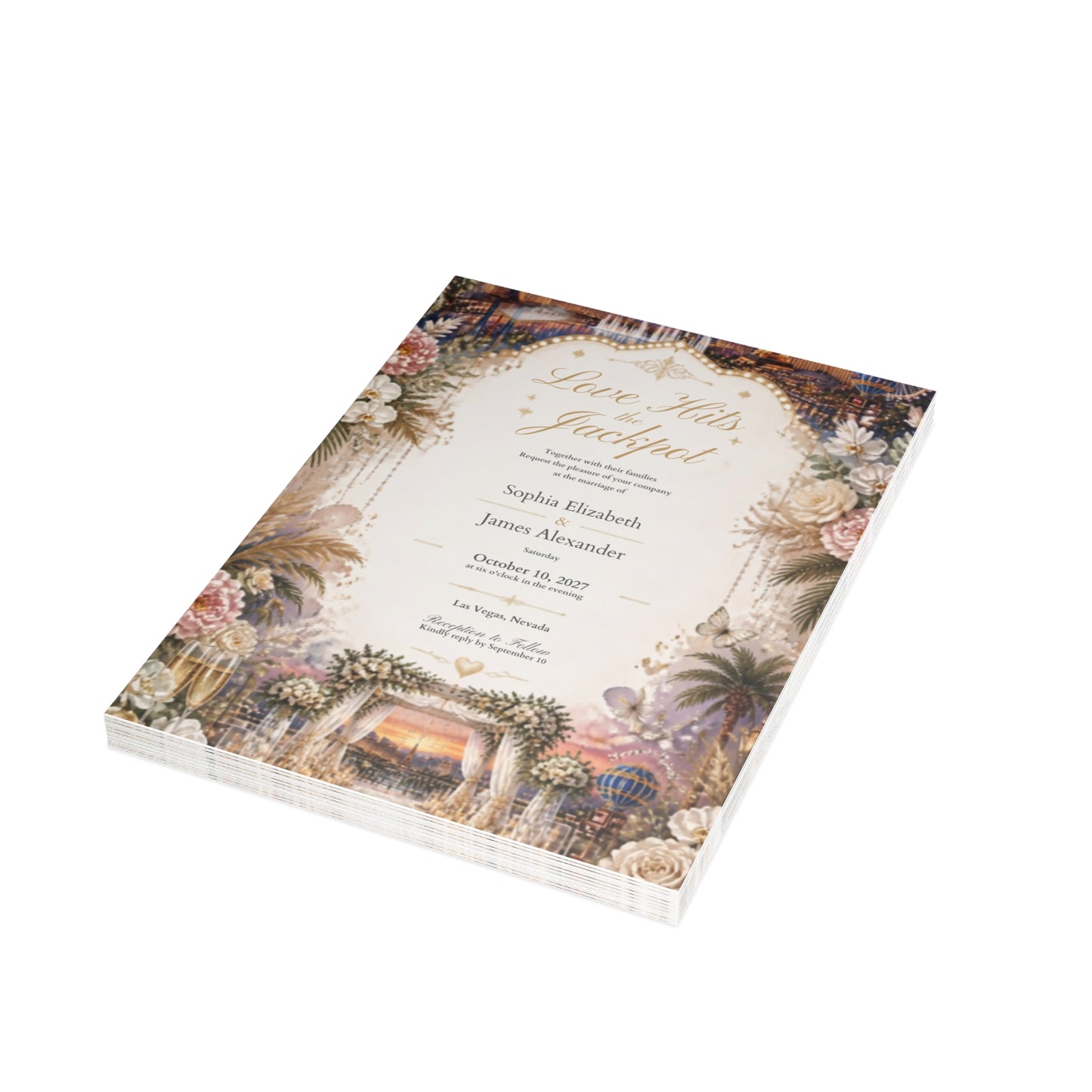 Vegas Wedding - Postcard Bundles (envelopes included)