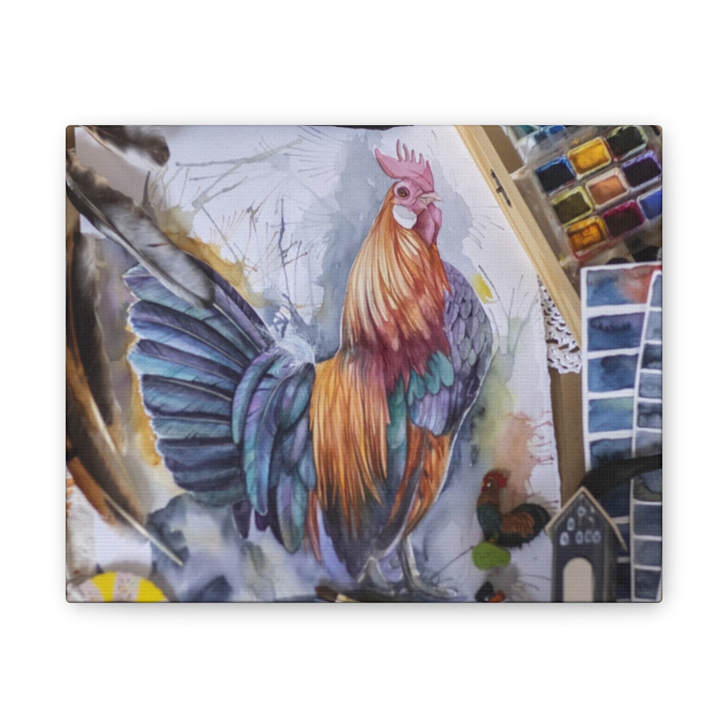 Rooster Art - Canvas Stretched, 0.75"