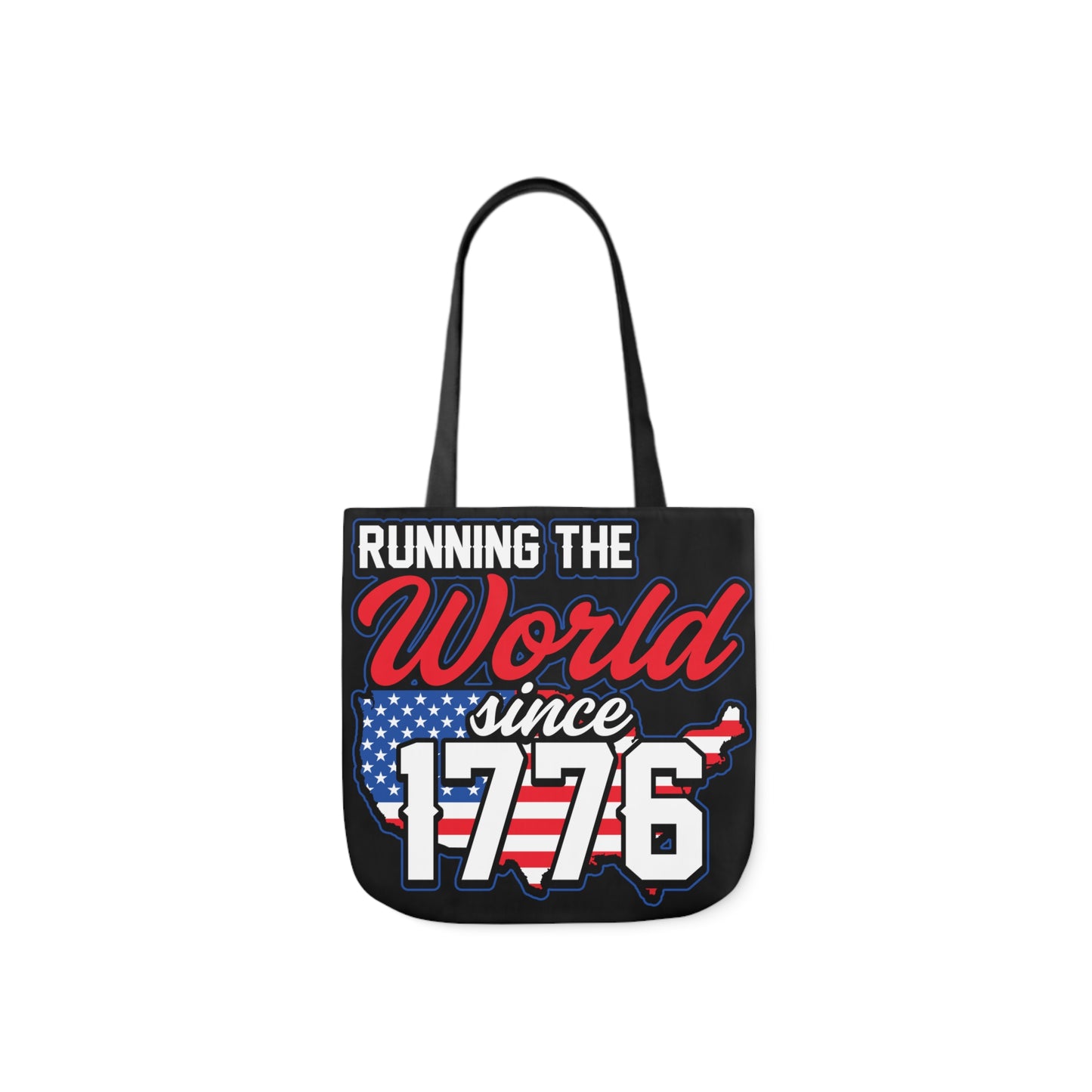 Running the World - Canvas Tote Bag, 5-Color Straps