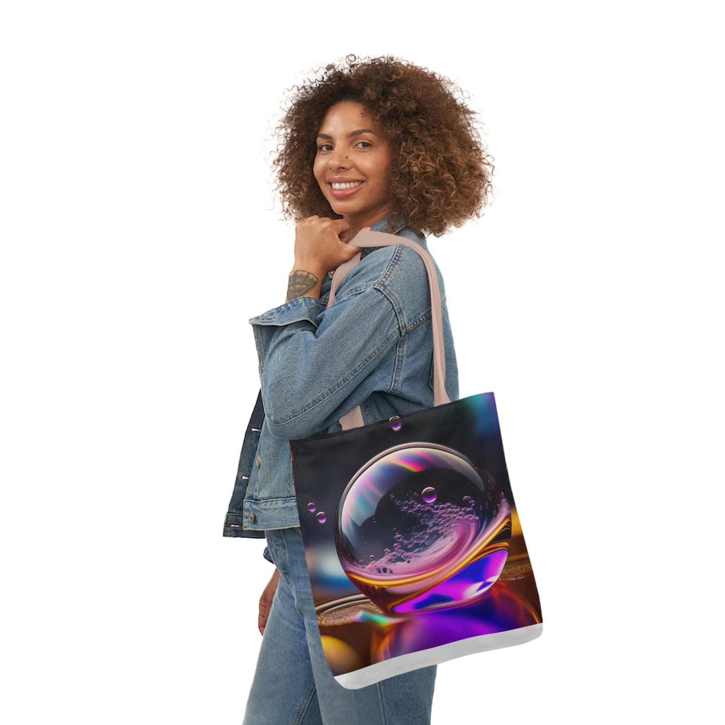 Glass Ball - Canvas Tote Bag, 5-Color Straps