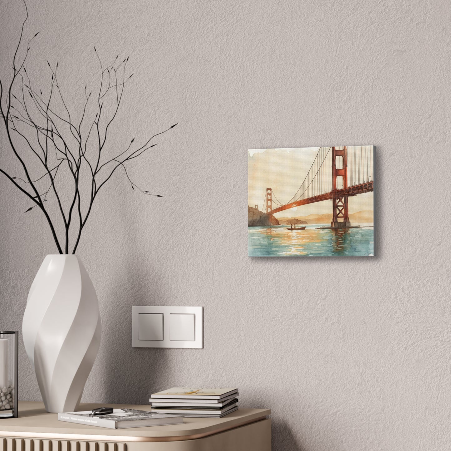 Golden Gate Bridge - Canvas Stretched, 0.75" - Wall Art 2026 - Places