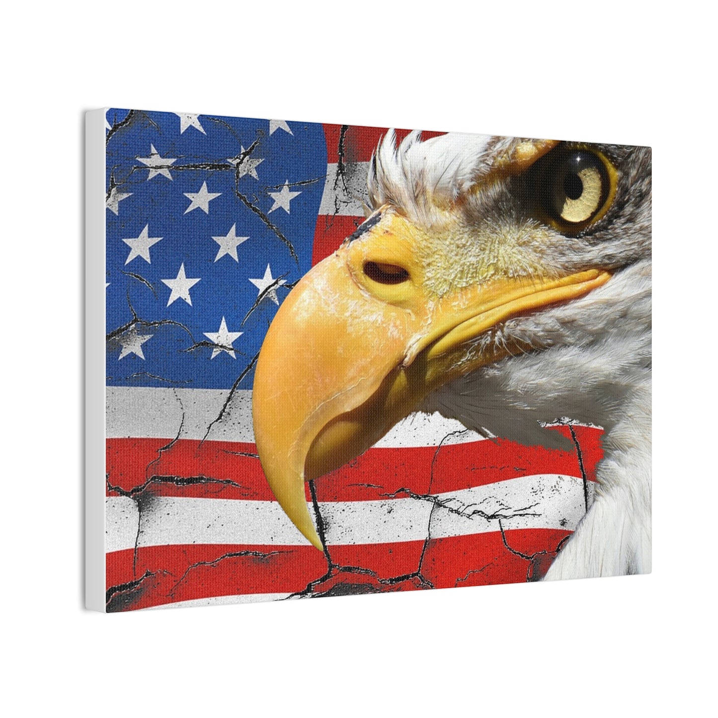 American Eagle - Canvas Stretched, 0.75" -  Military