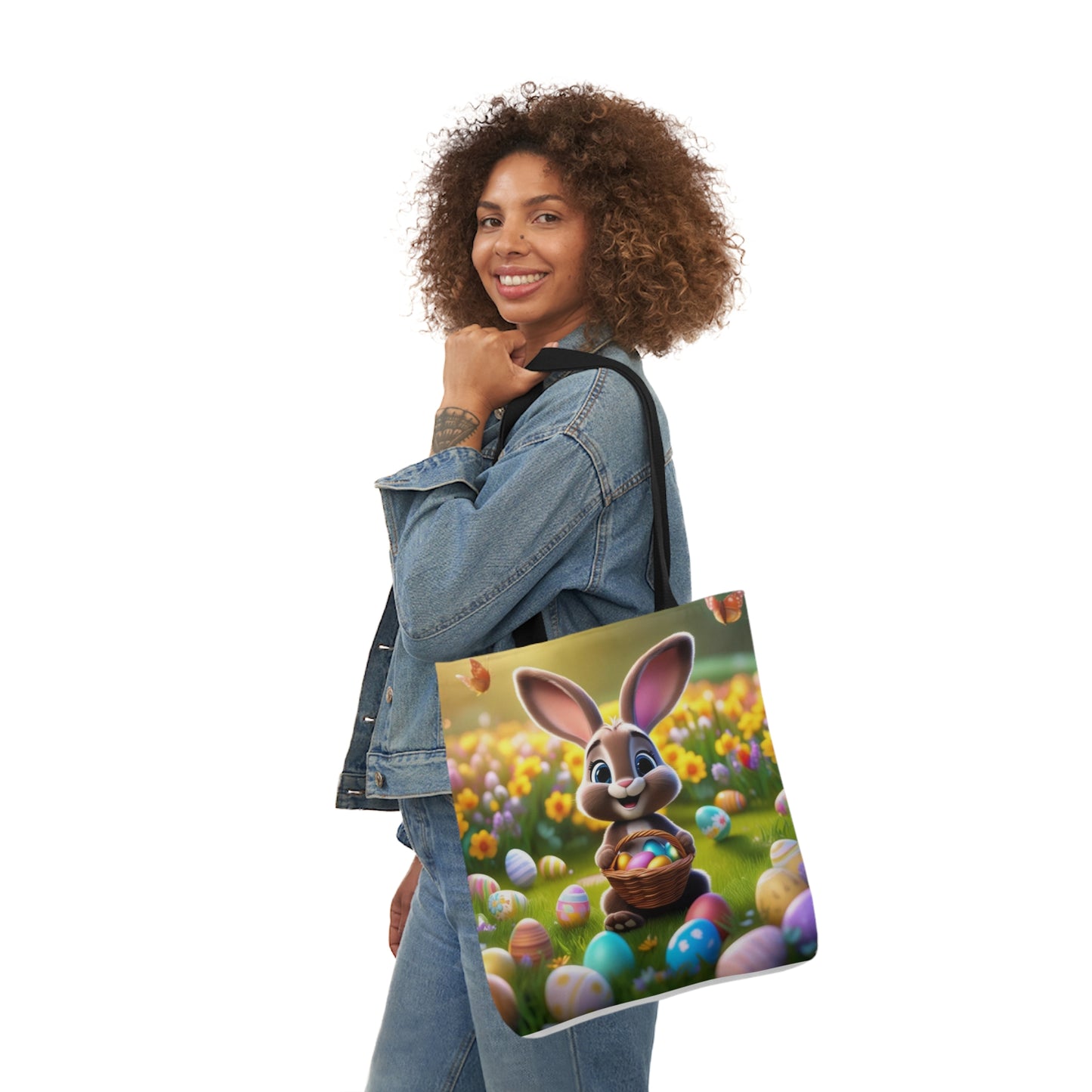 Easter - Canvas Tote Bag, 5-Color Straps